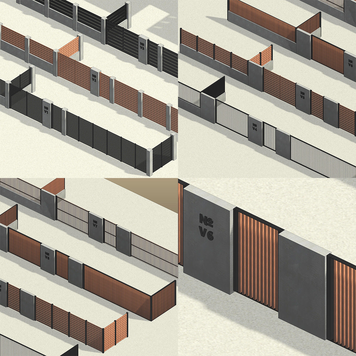 revit fences railing
