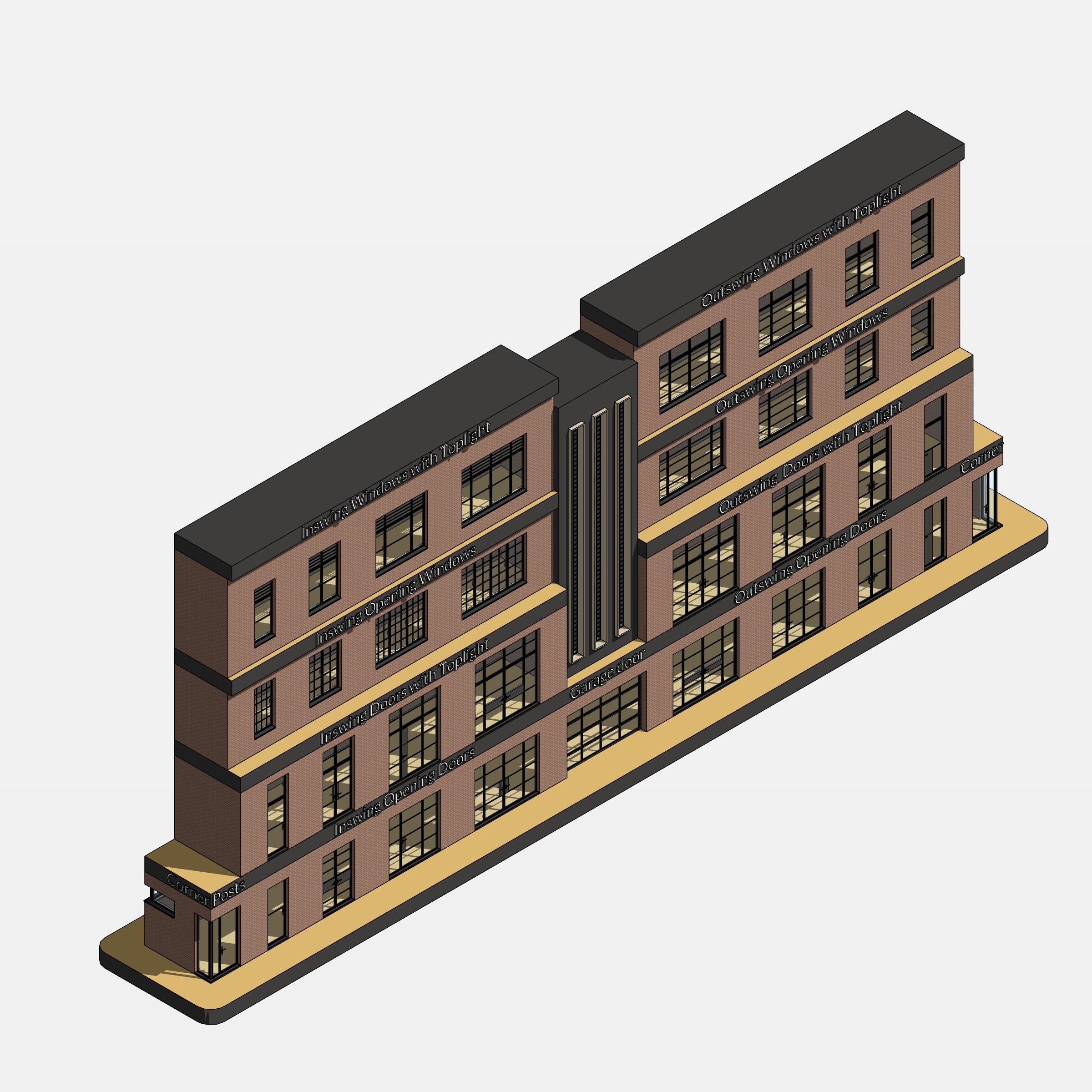 Revit Steel Windows and Doors (Metric + Imperial)