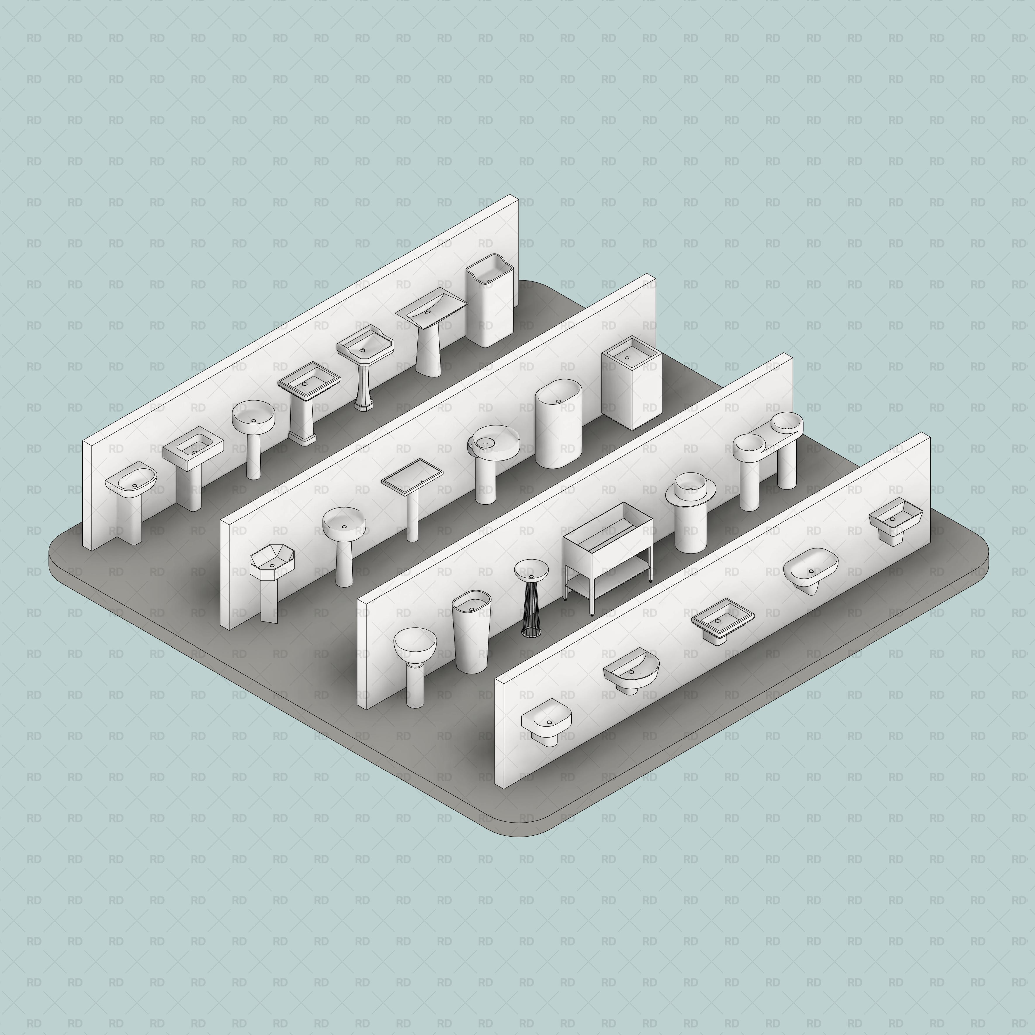 Sinks Revit families download