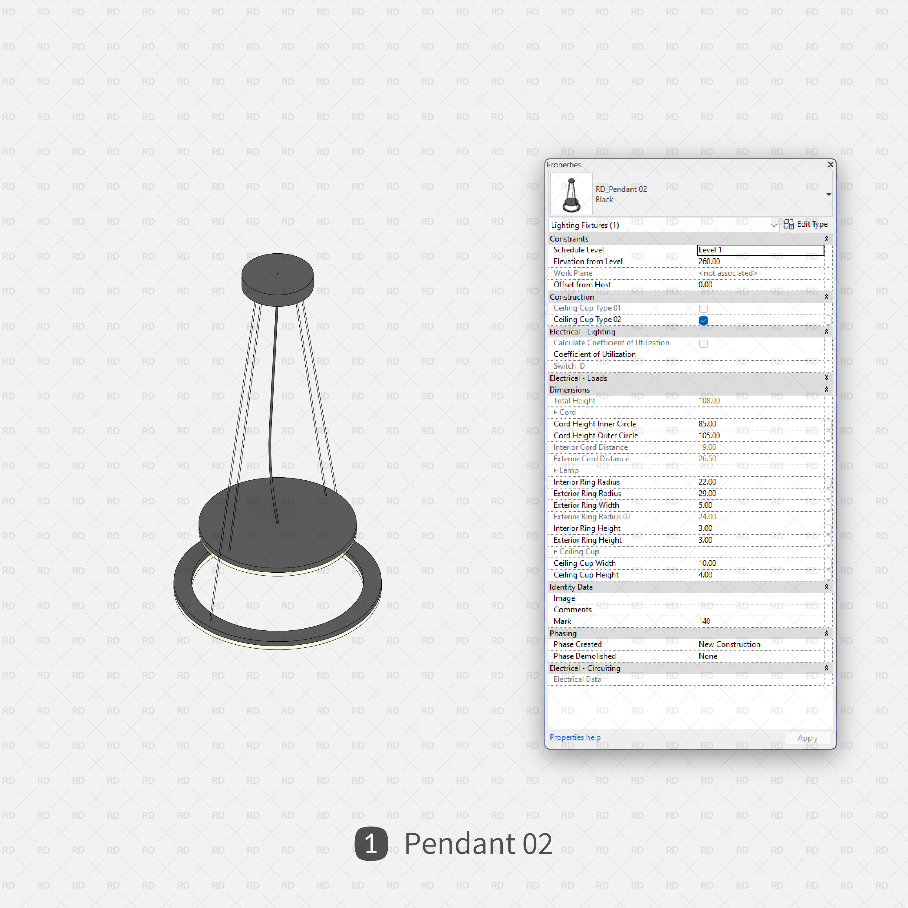 download pendant families