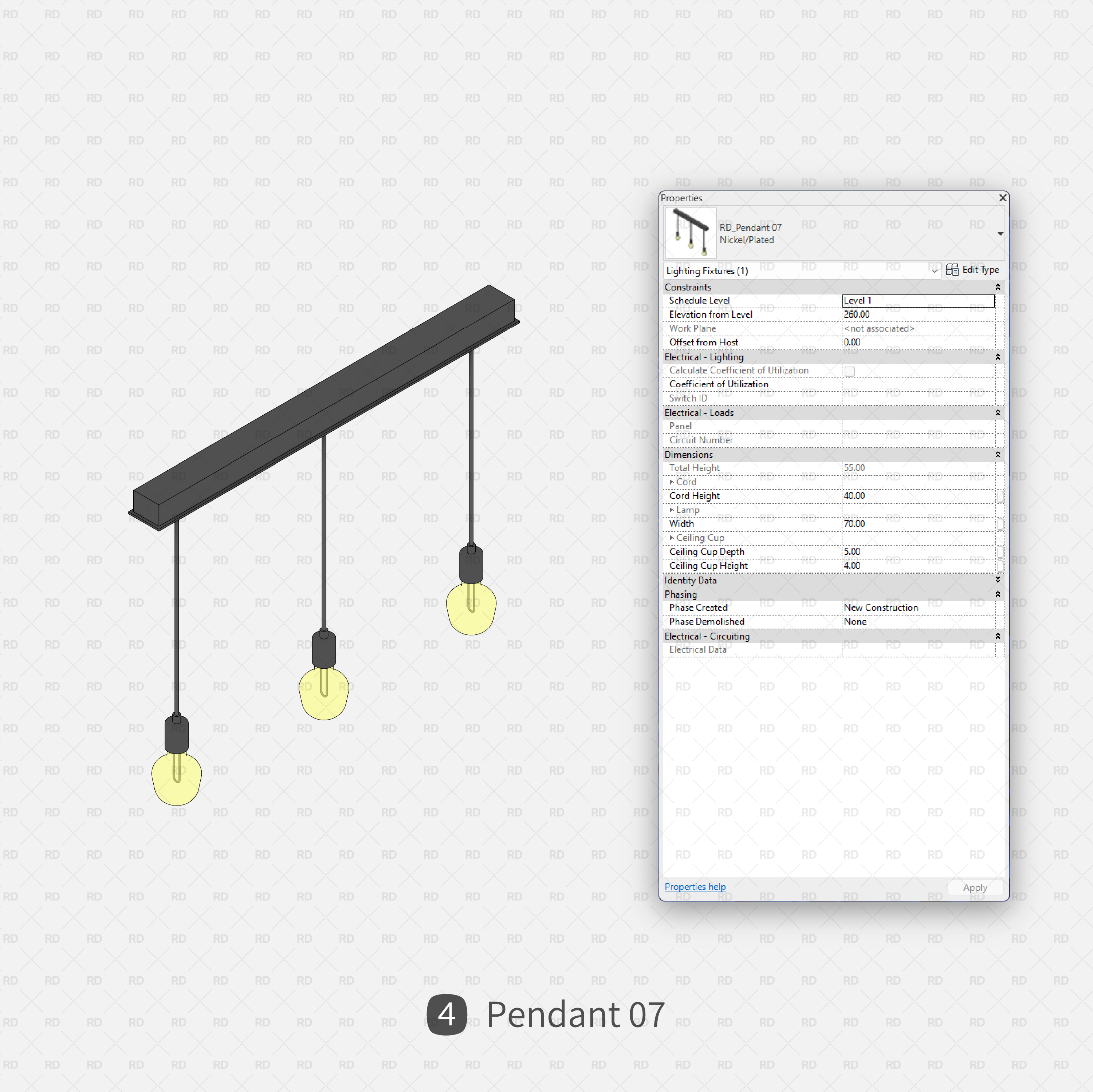 download revit modern lighting fixtures