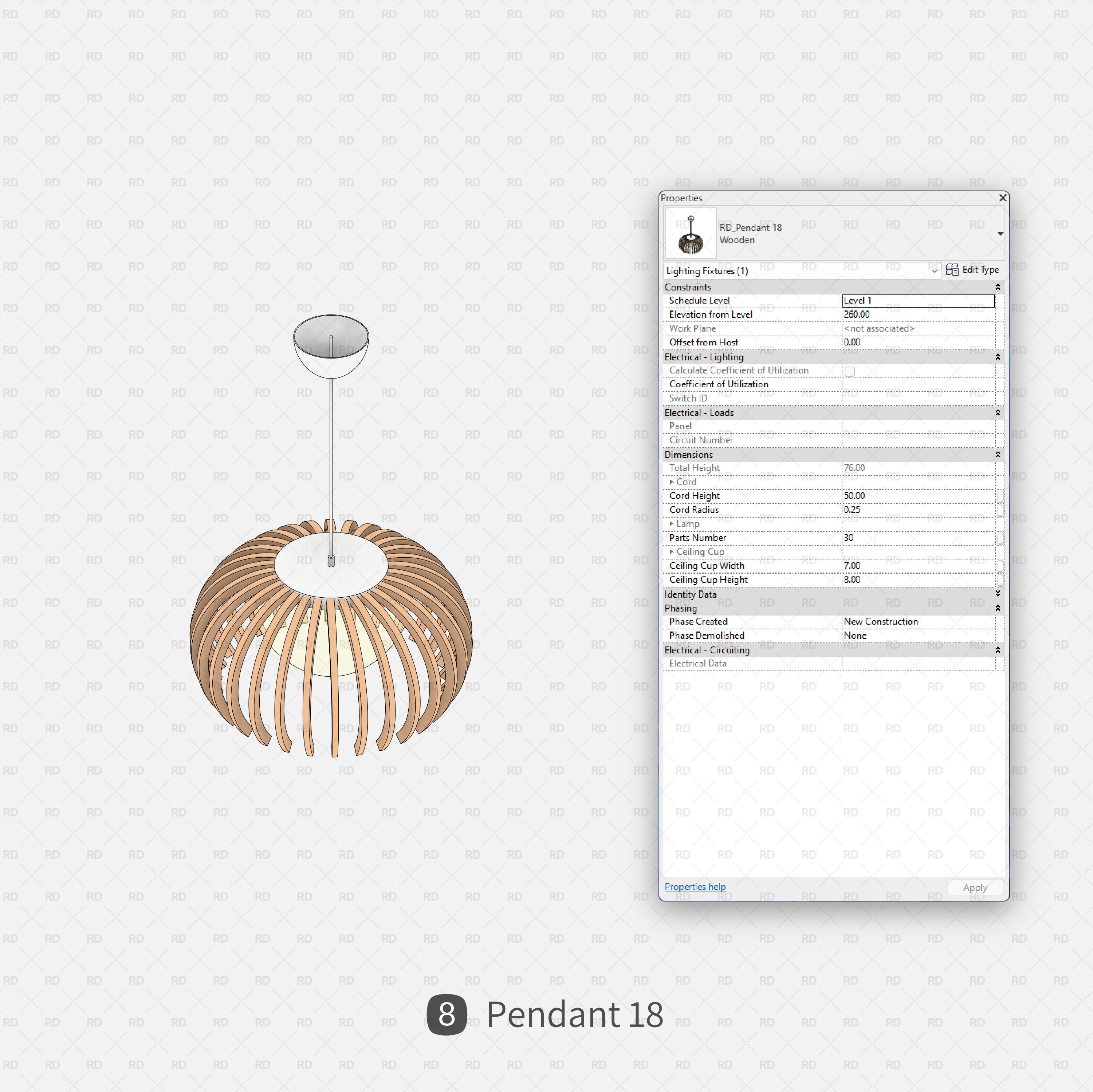 revit modern ceiling lamps download