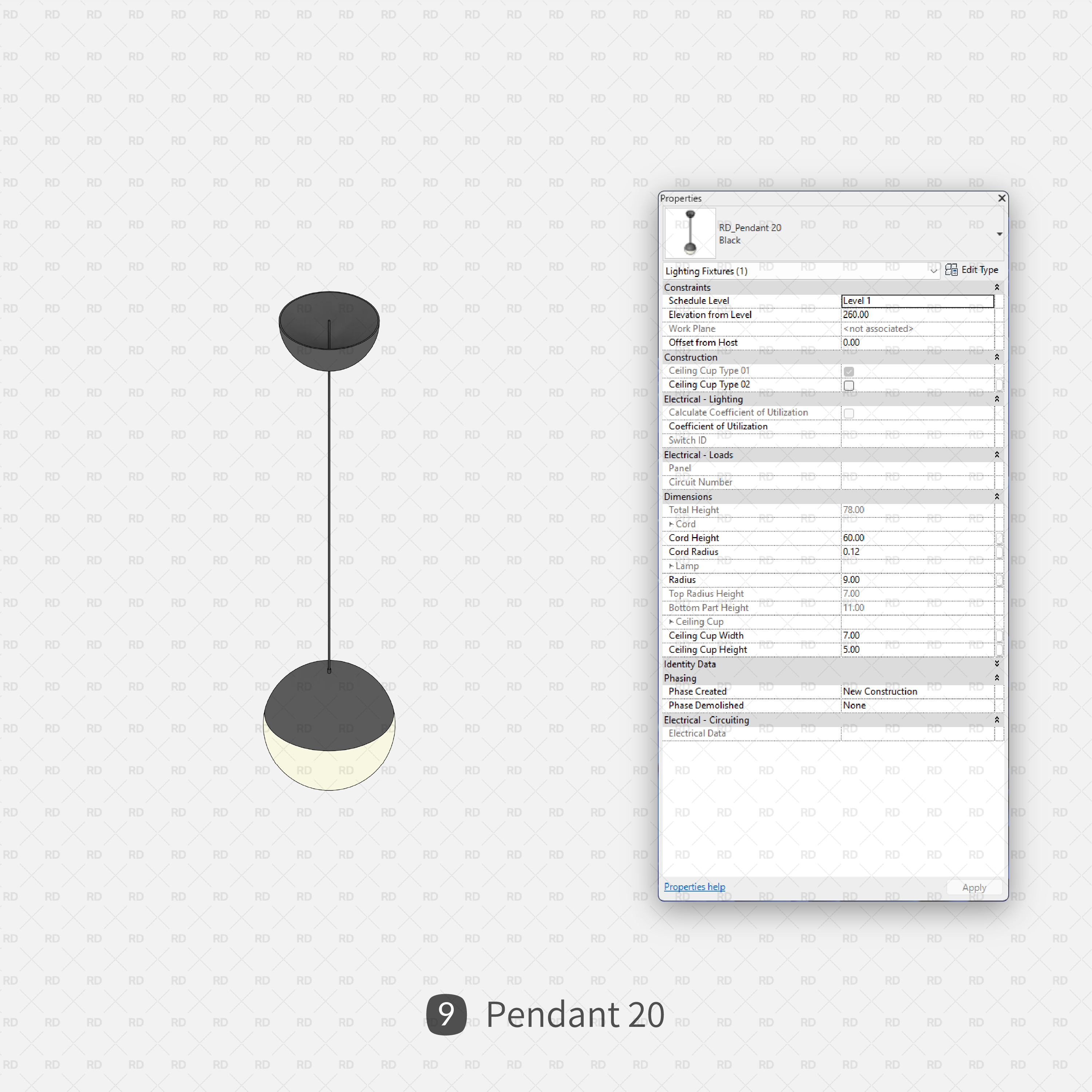 ceiling lamps for revit download
