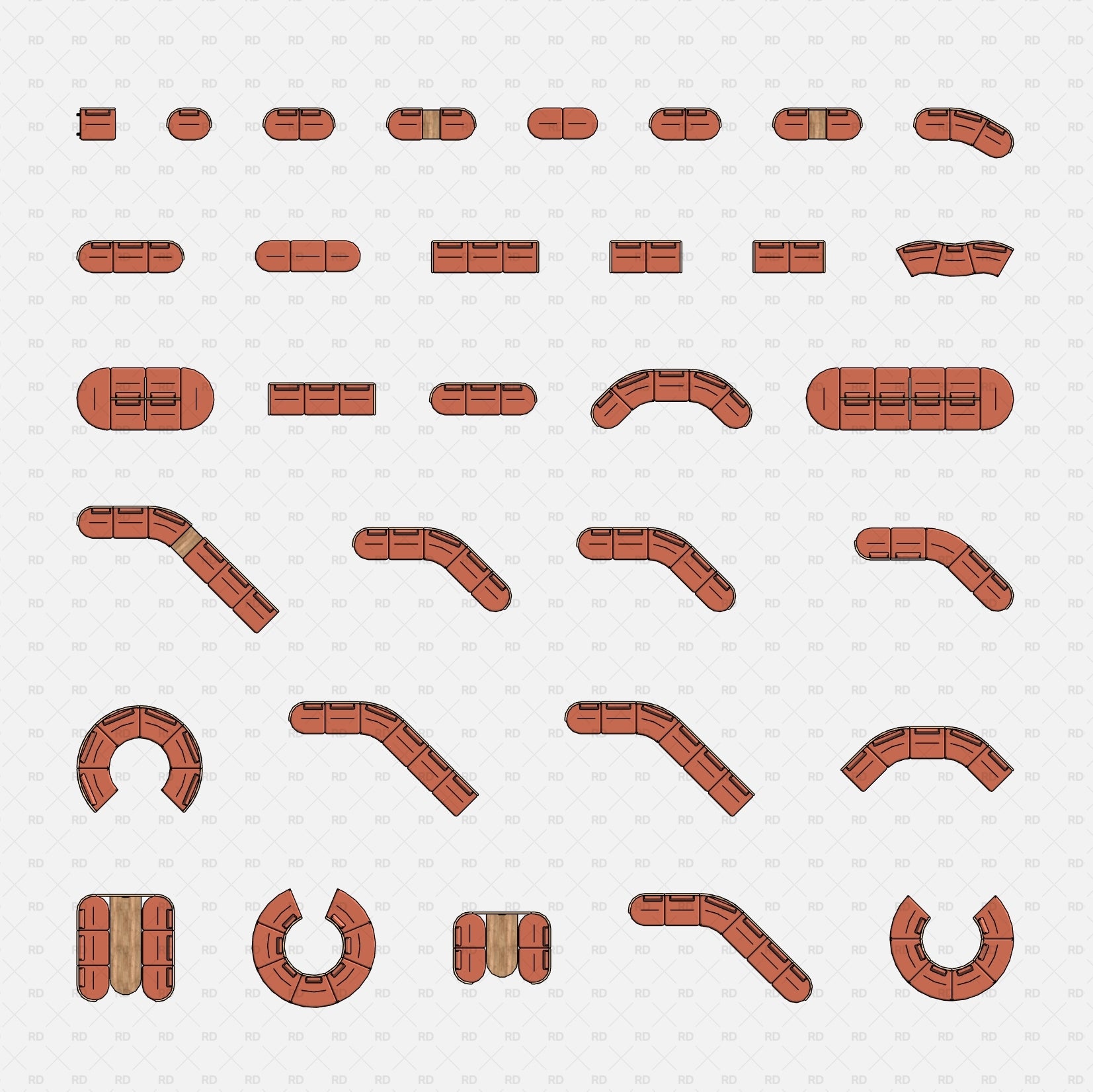 high quality revit family revit lounge furniture system modular