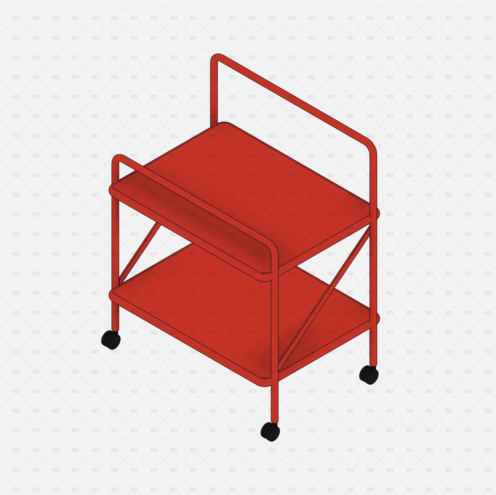 Revit rectangular Side Table download free family bim object 3d