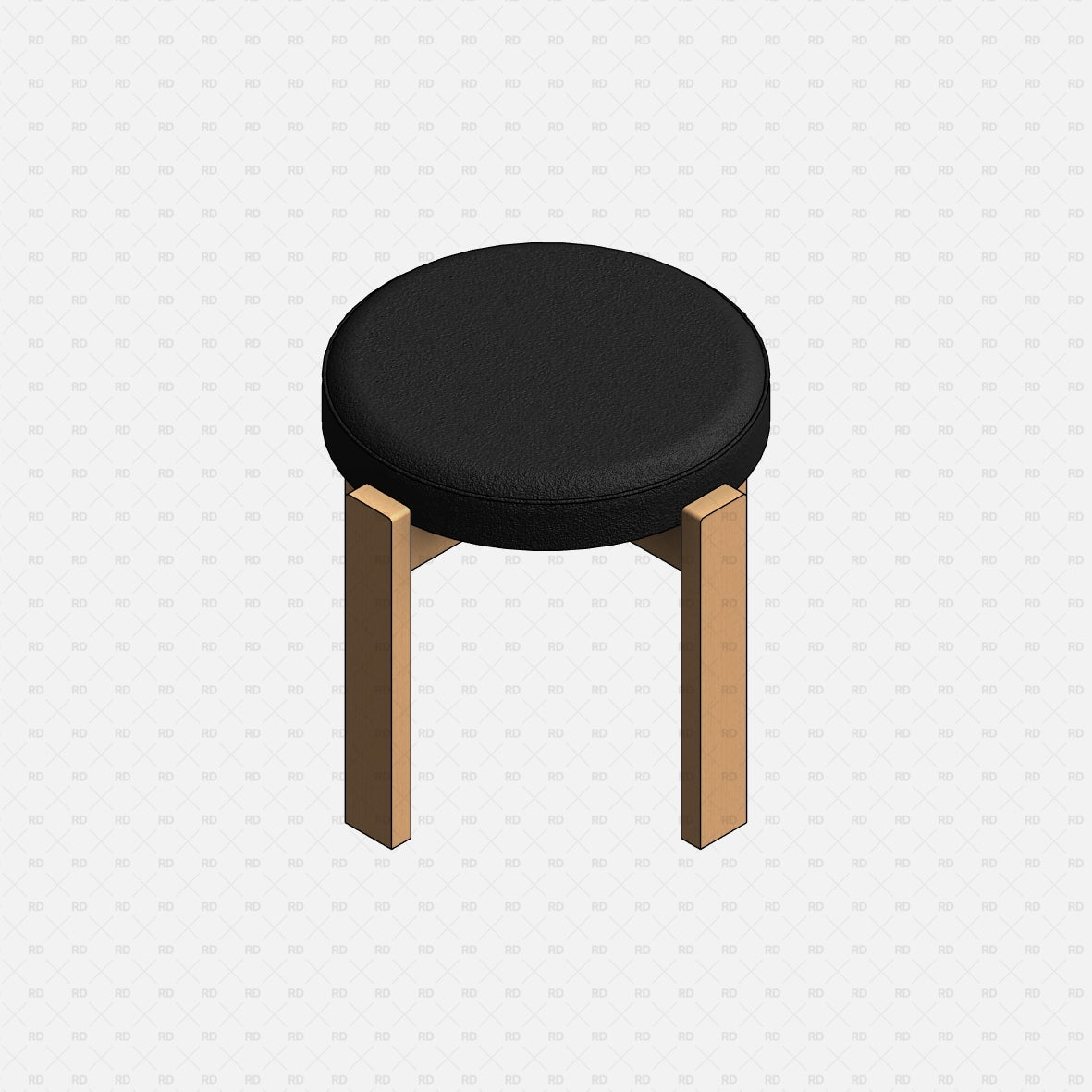 HOLMSJÖ Stool revit ikea download free family bim object 3d