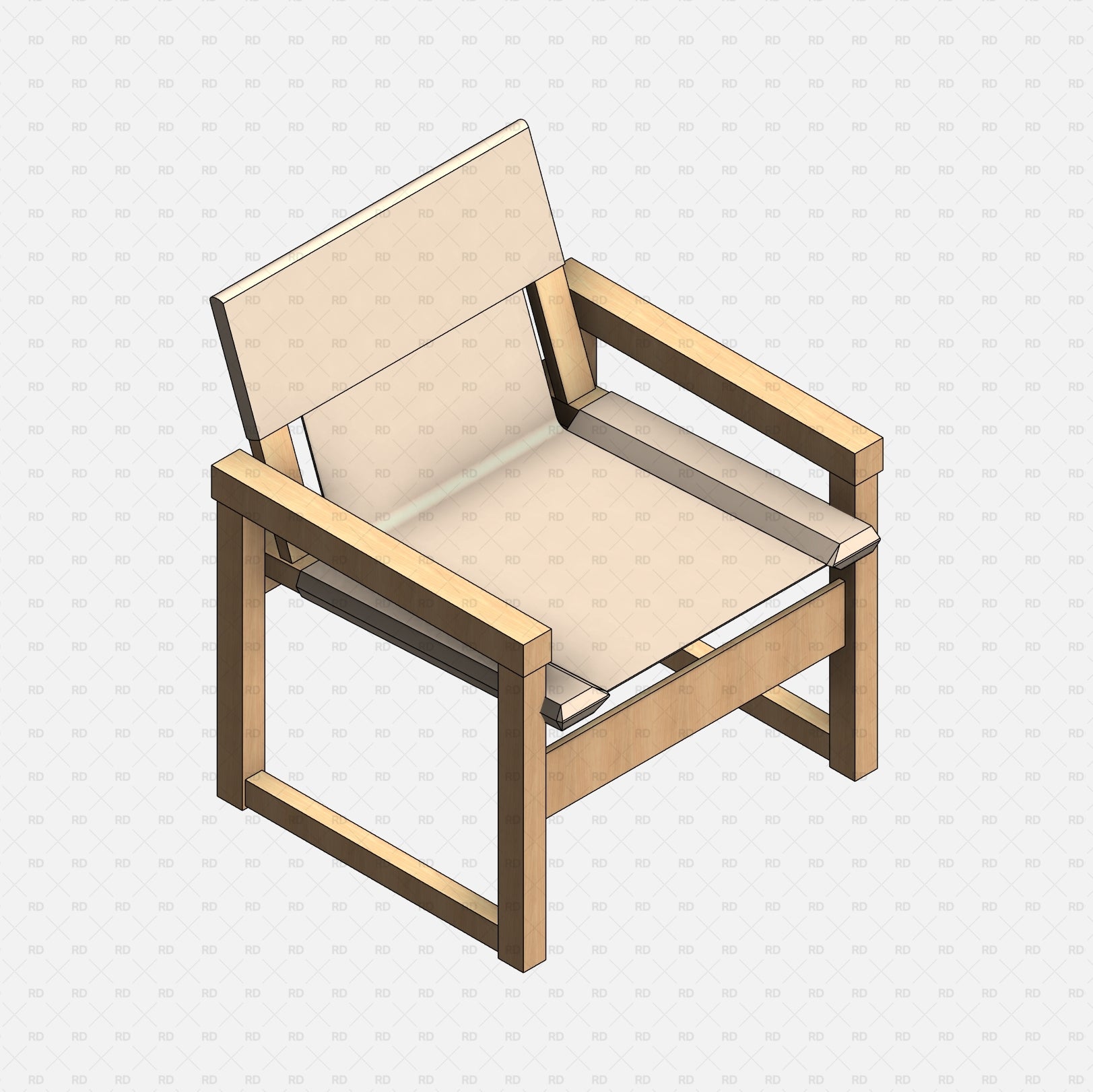 Revit IKEA SJÄLSÖ Armchair download free family