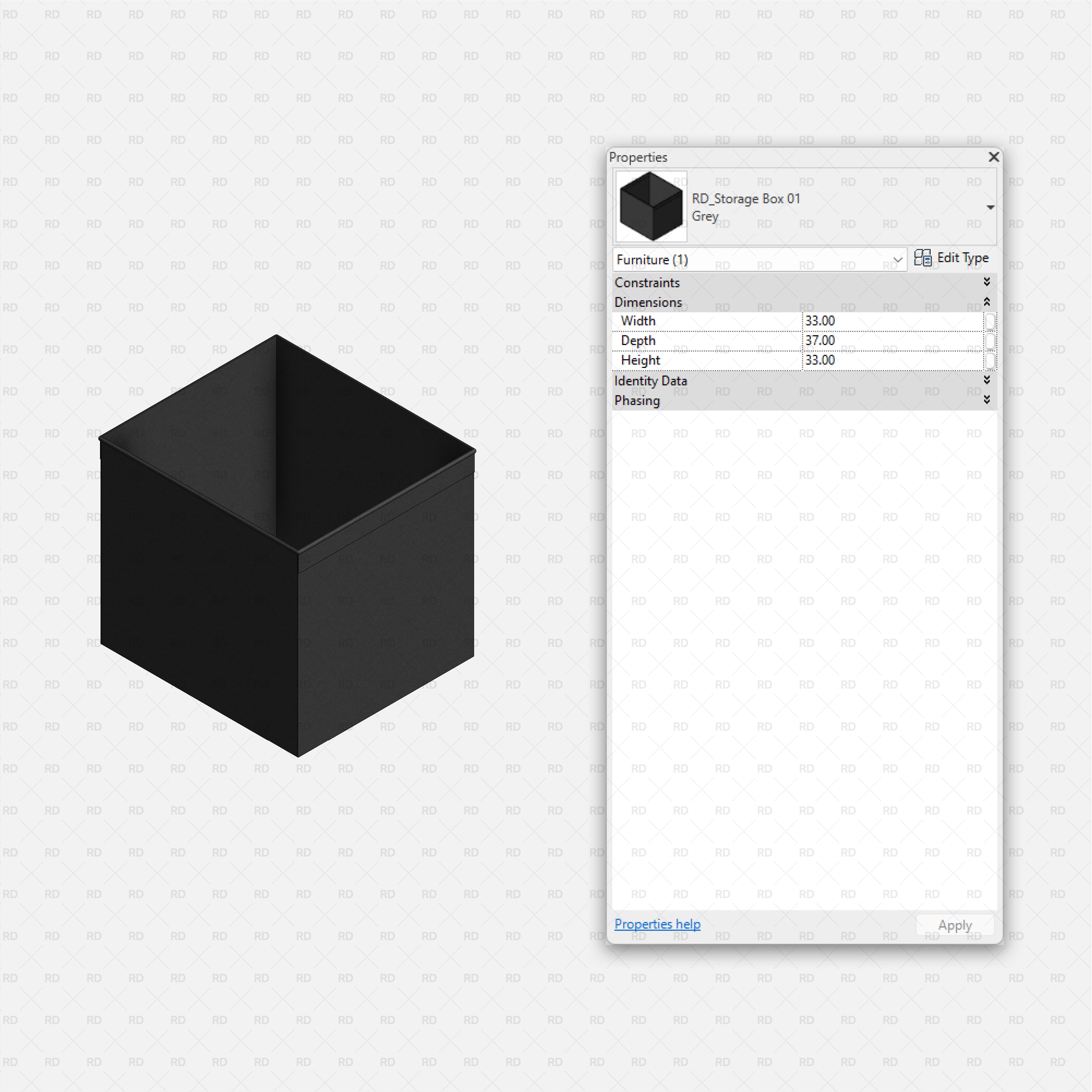 revit download bim object ikea kallax storage system