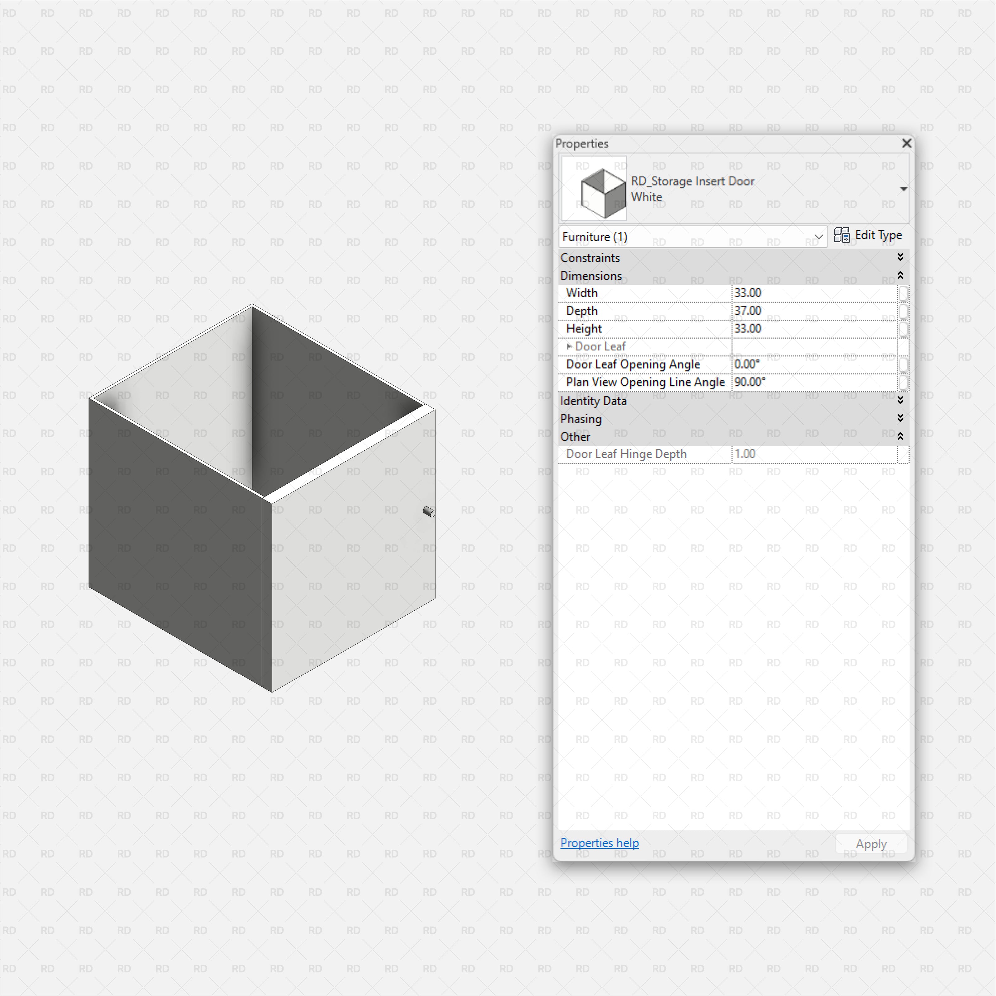 revit download bim object ikea kallax storage system