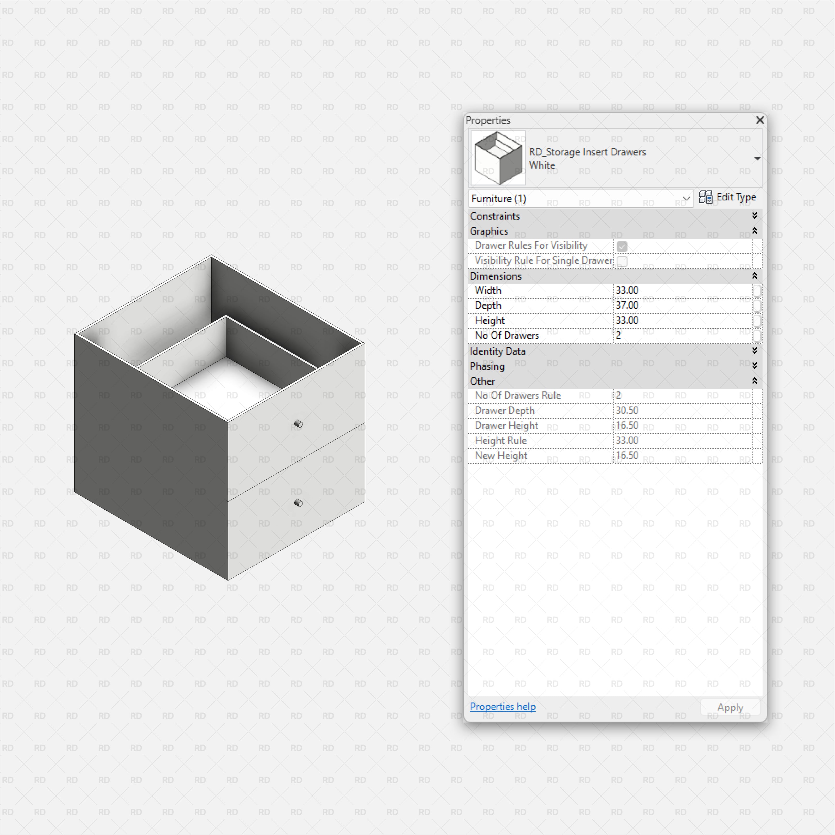 revit download bim object ikea kallax storage system