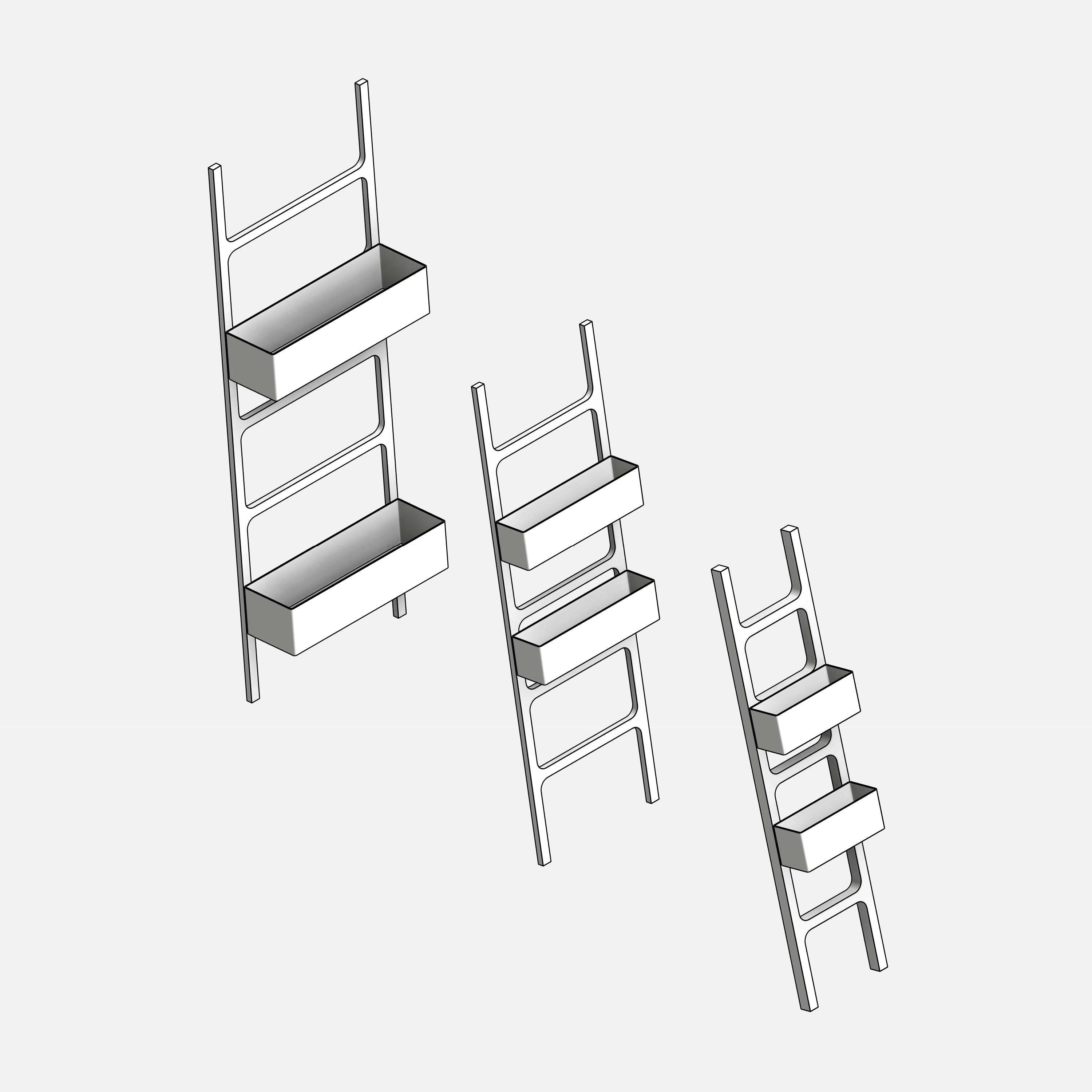 revit bathroom furniture accessories RD Studio BIM blocks rfa – parametric ladder shelving adjustable width height