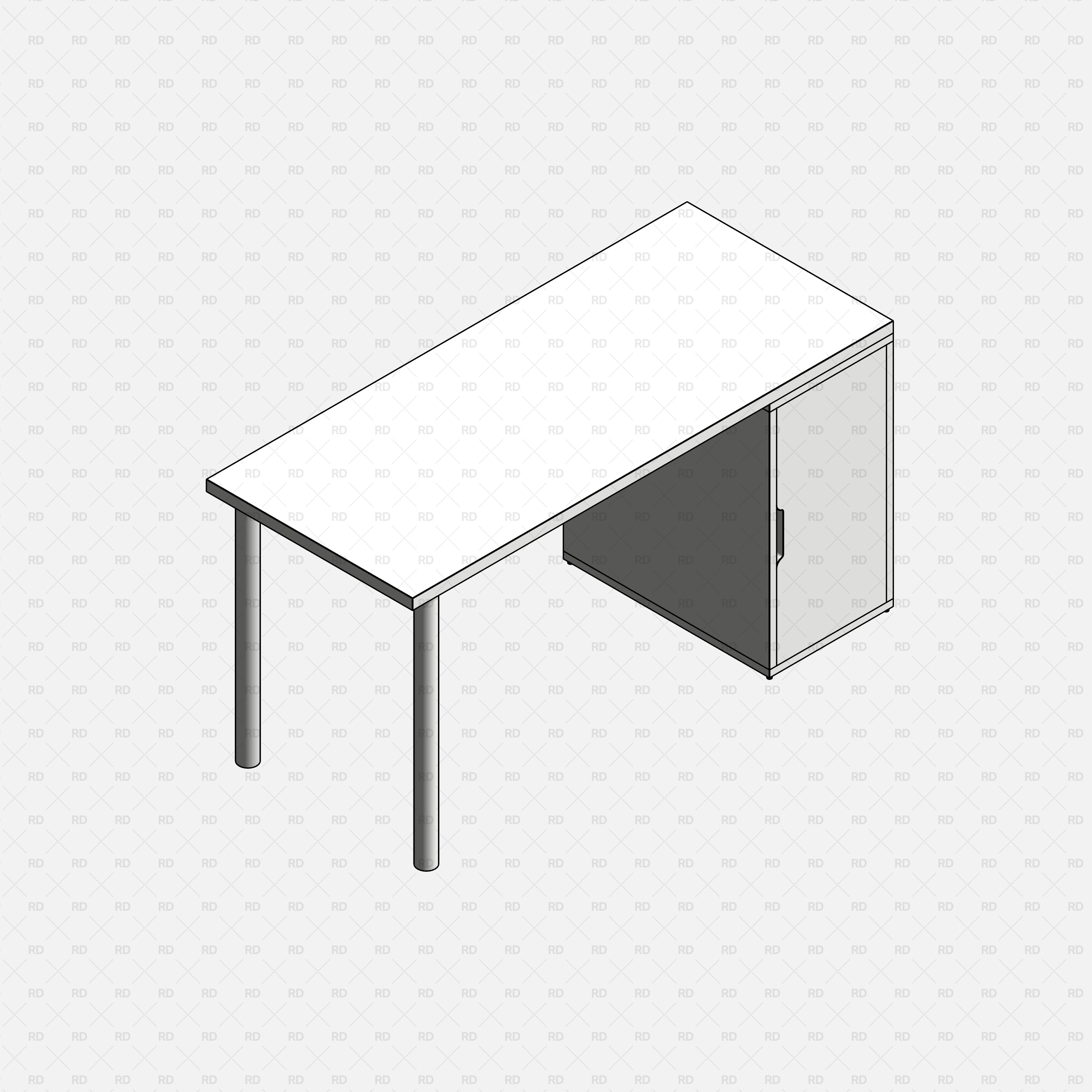 free revit ikea family desk BIM