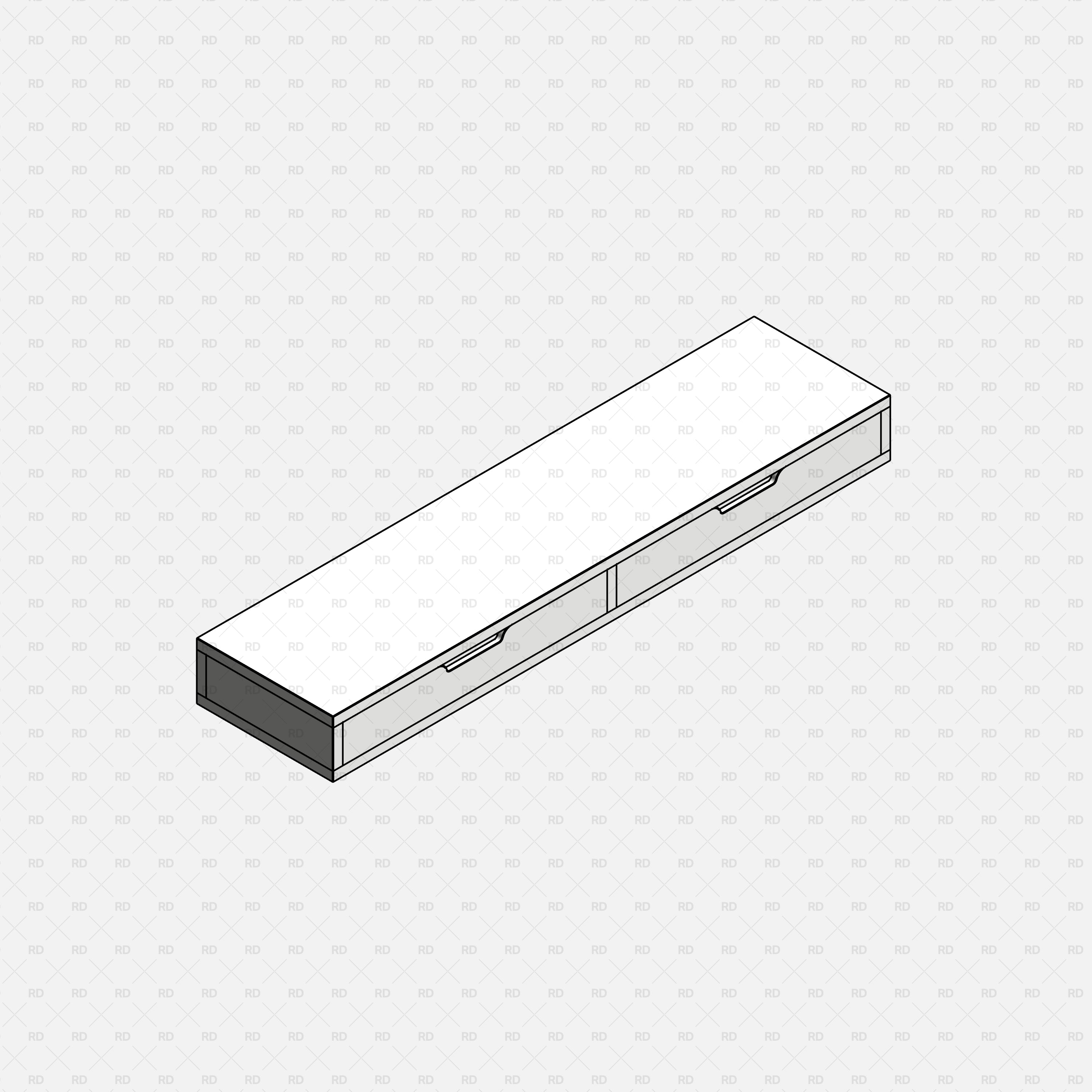 free Revit IKEA Alex Family shelf with drawers BIM