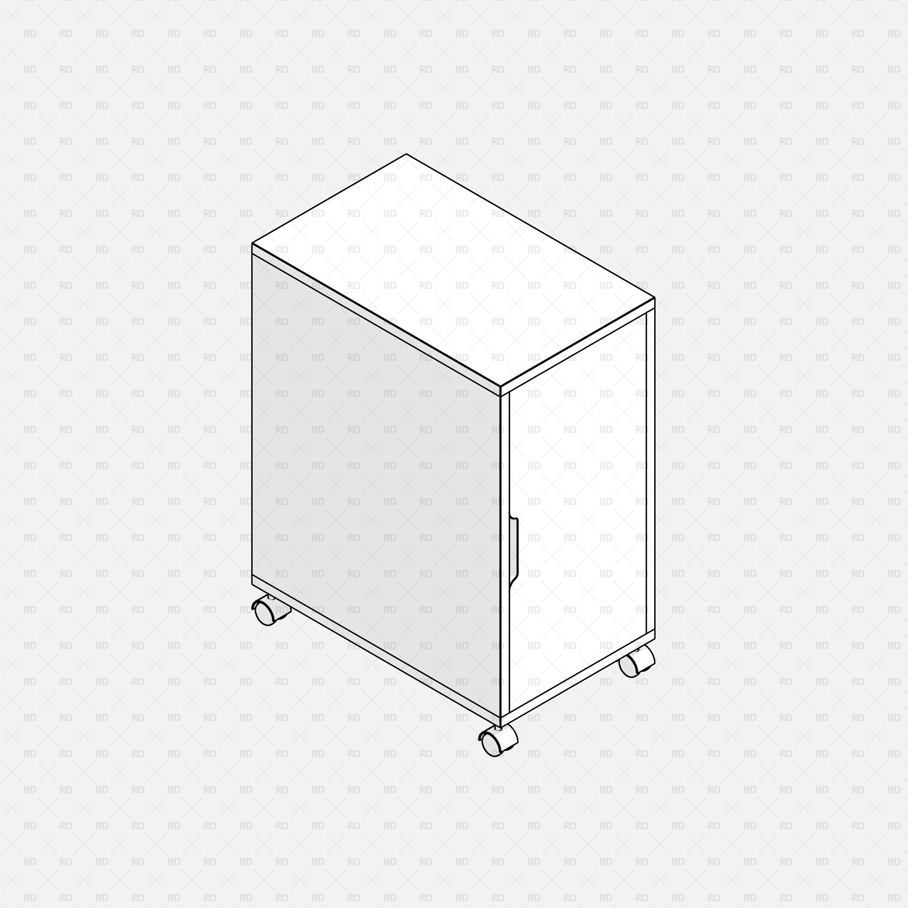 free revit ikea alex family storage unit 01