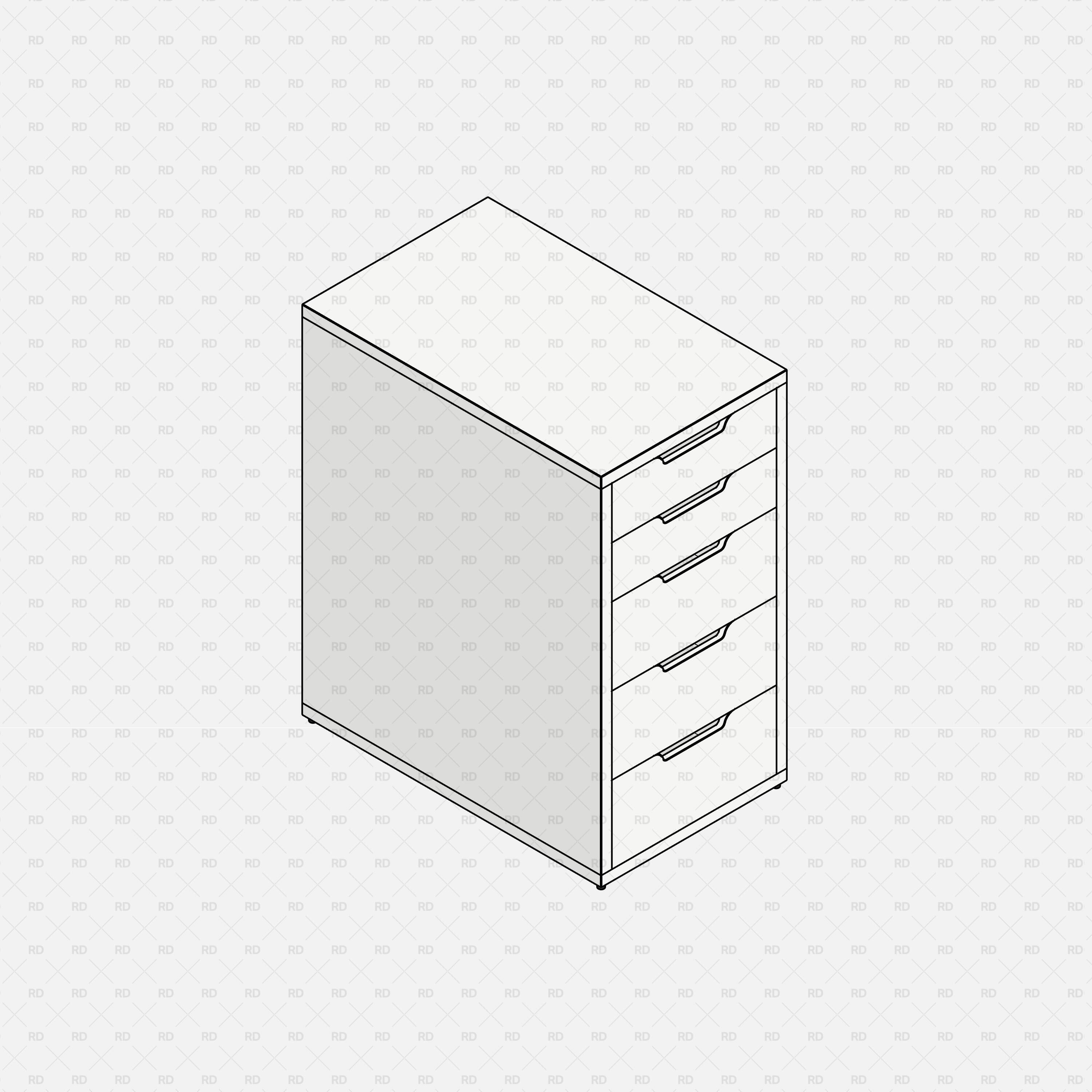 free revit ikea alex family drawer unit BIM