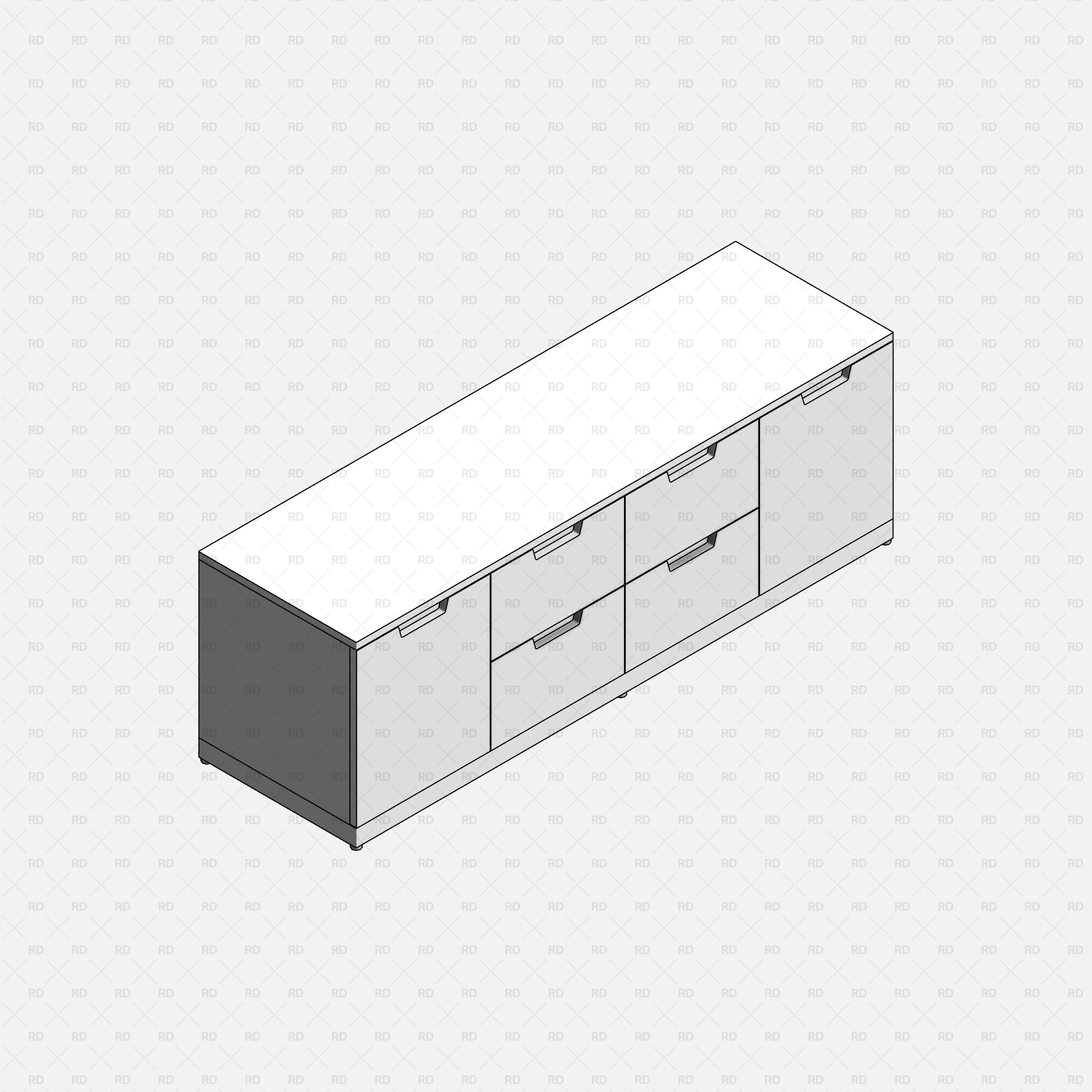 Free download Revit IKEA NORDLI Drawer Chest 10 Family 3d bim object