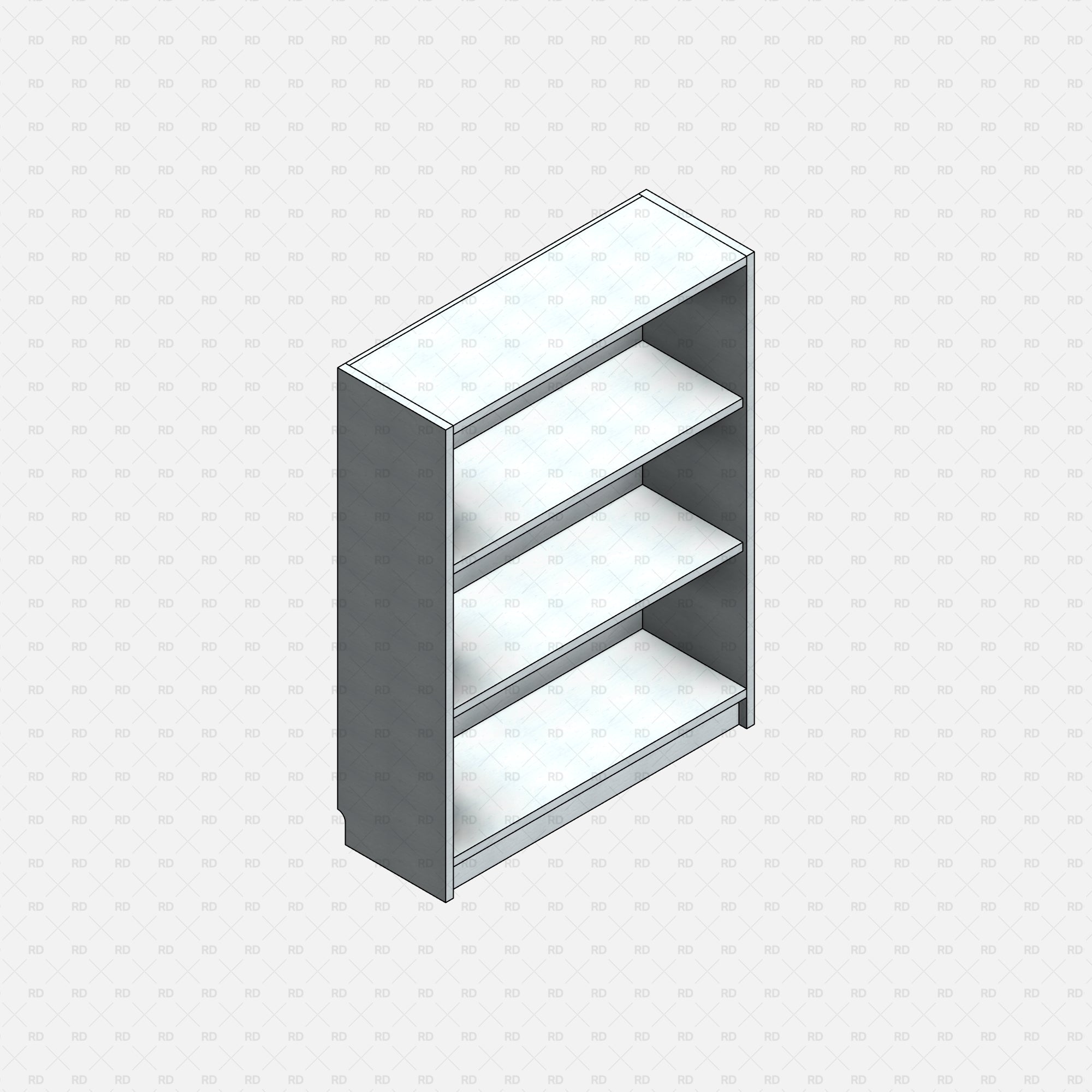 free download 3d bim object revit IKEA Billy bookcase