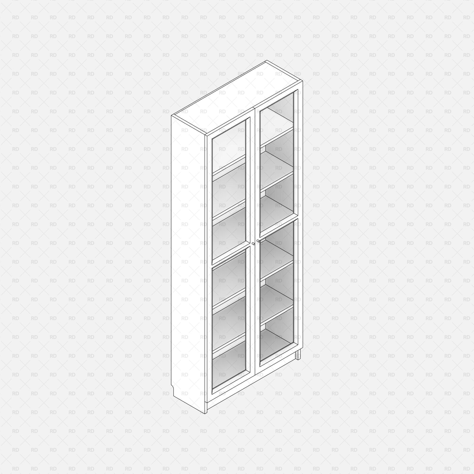free download revit IKEA BILLY OXBERG Bookcase