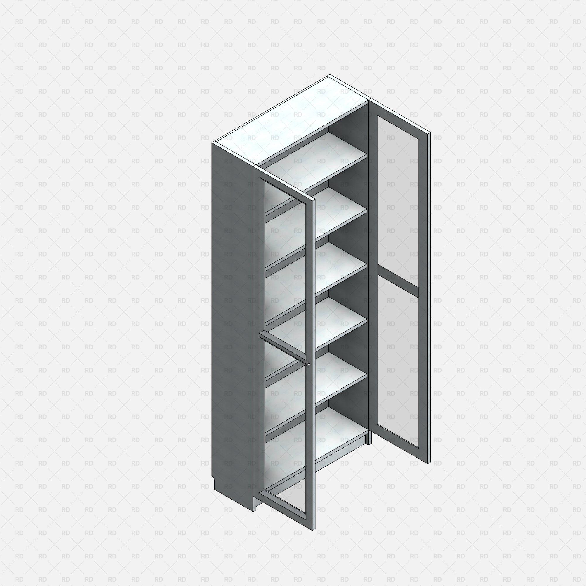 free download revit IKEA BILLY OXBERG Bookcase