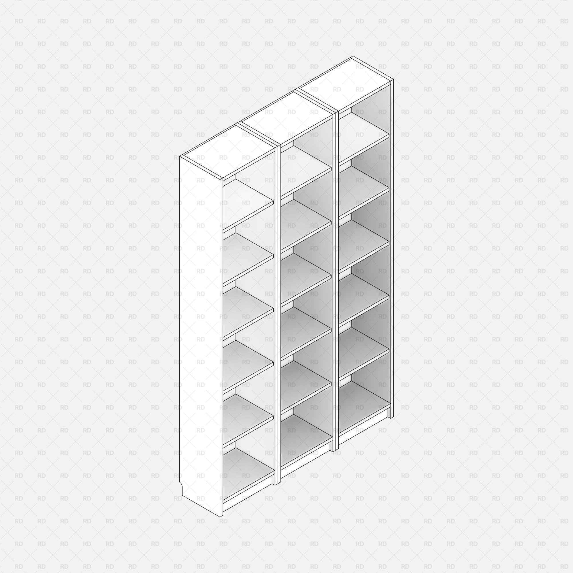 free download revit ikea billy bookcase comb