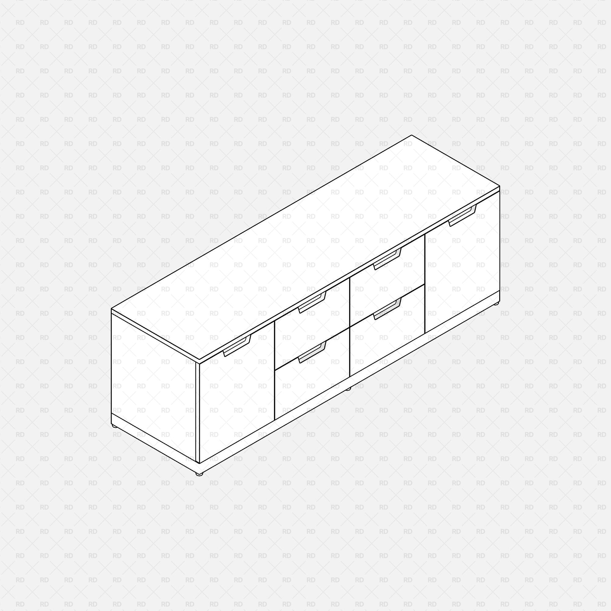 Free download Revit IKEA NORDLI Drawer Chest 10 Family 3d bim object
