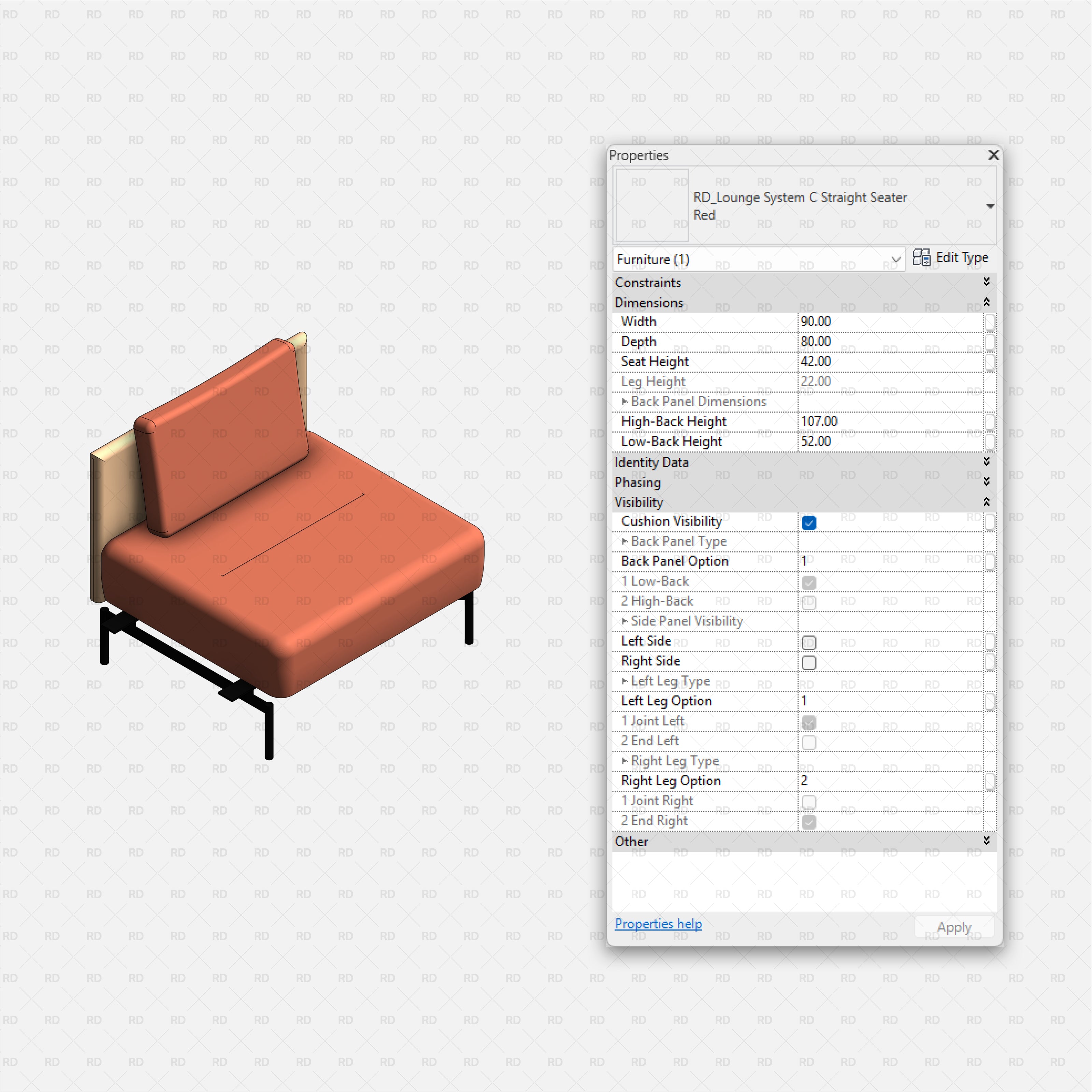 high quality revit family revit lounge furniture system modular
