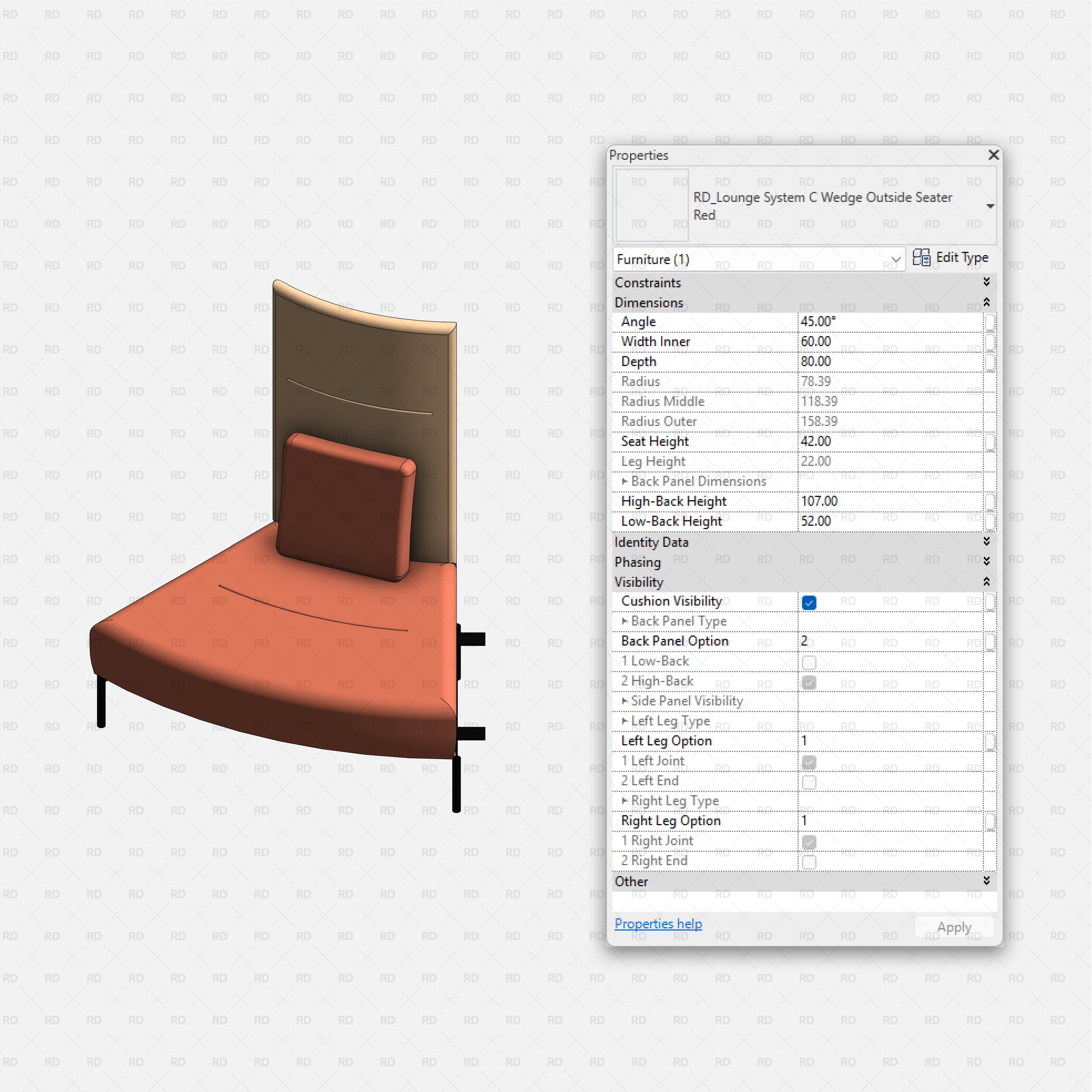 high quality revit family revit lounge furniture system modular