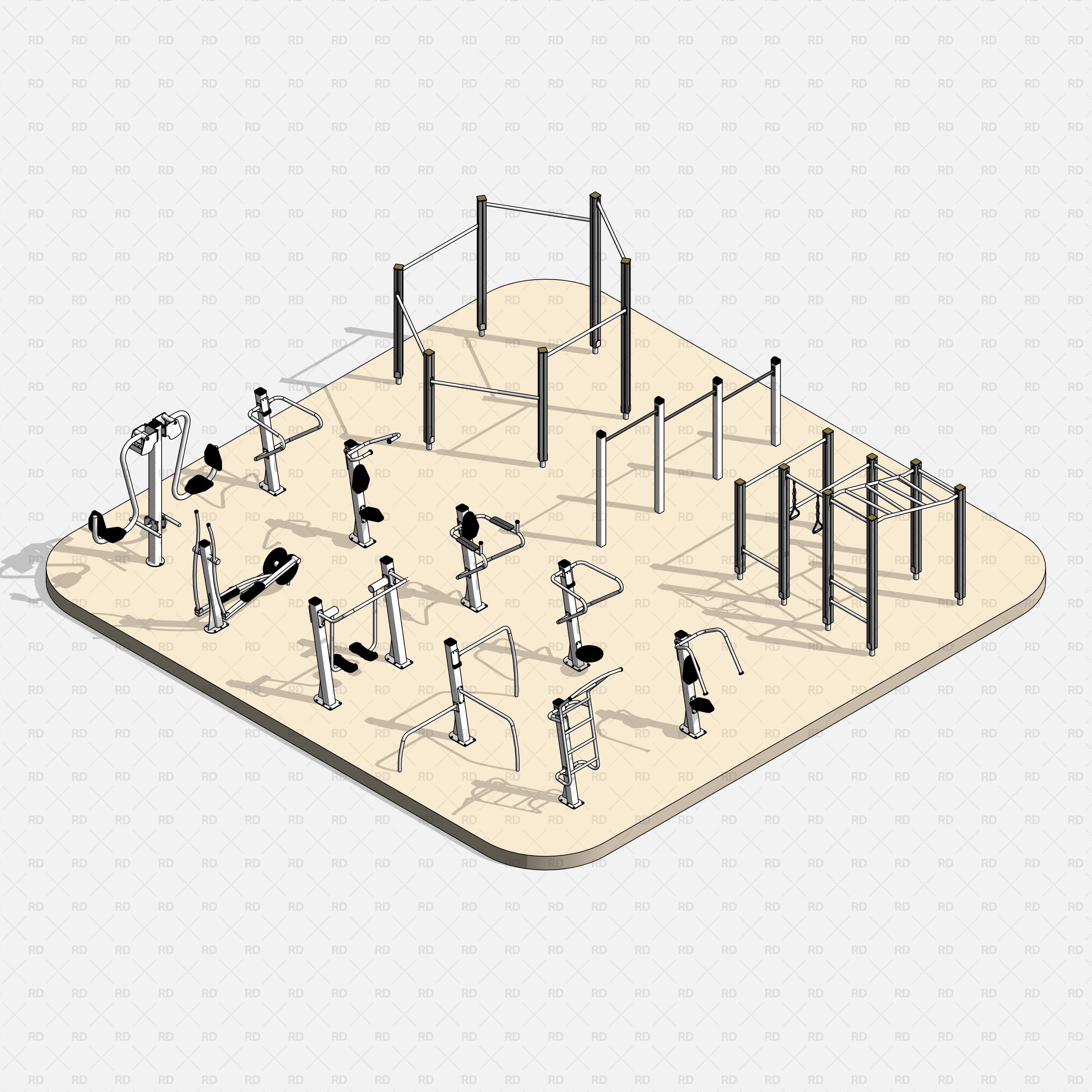 revit outdoor gym download