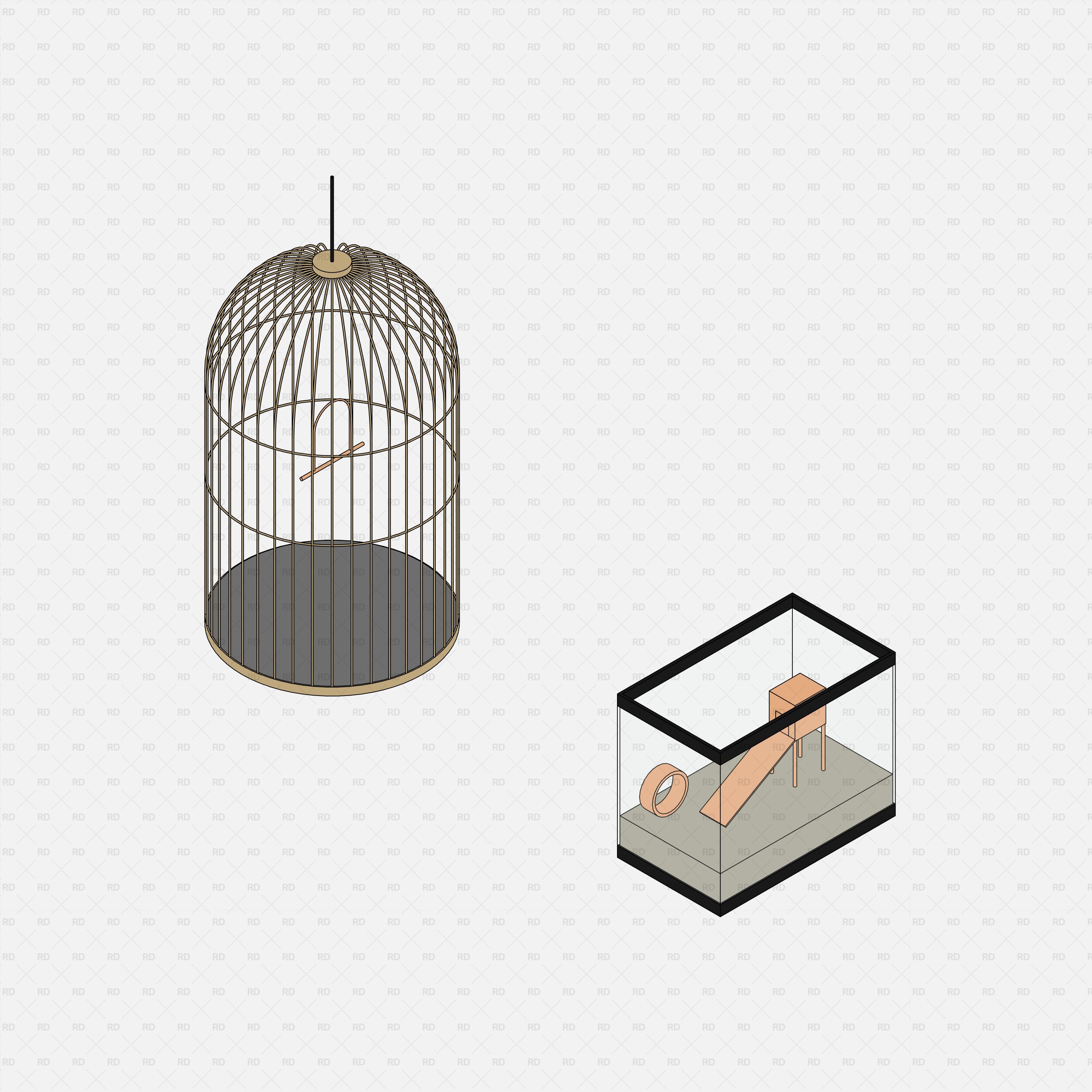 revit birds hamster cage