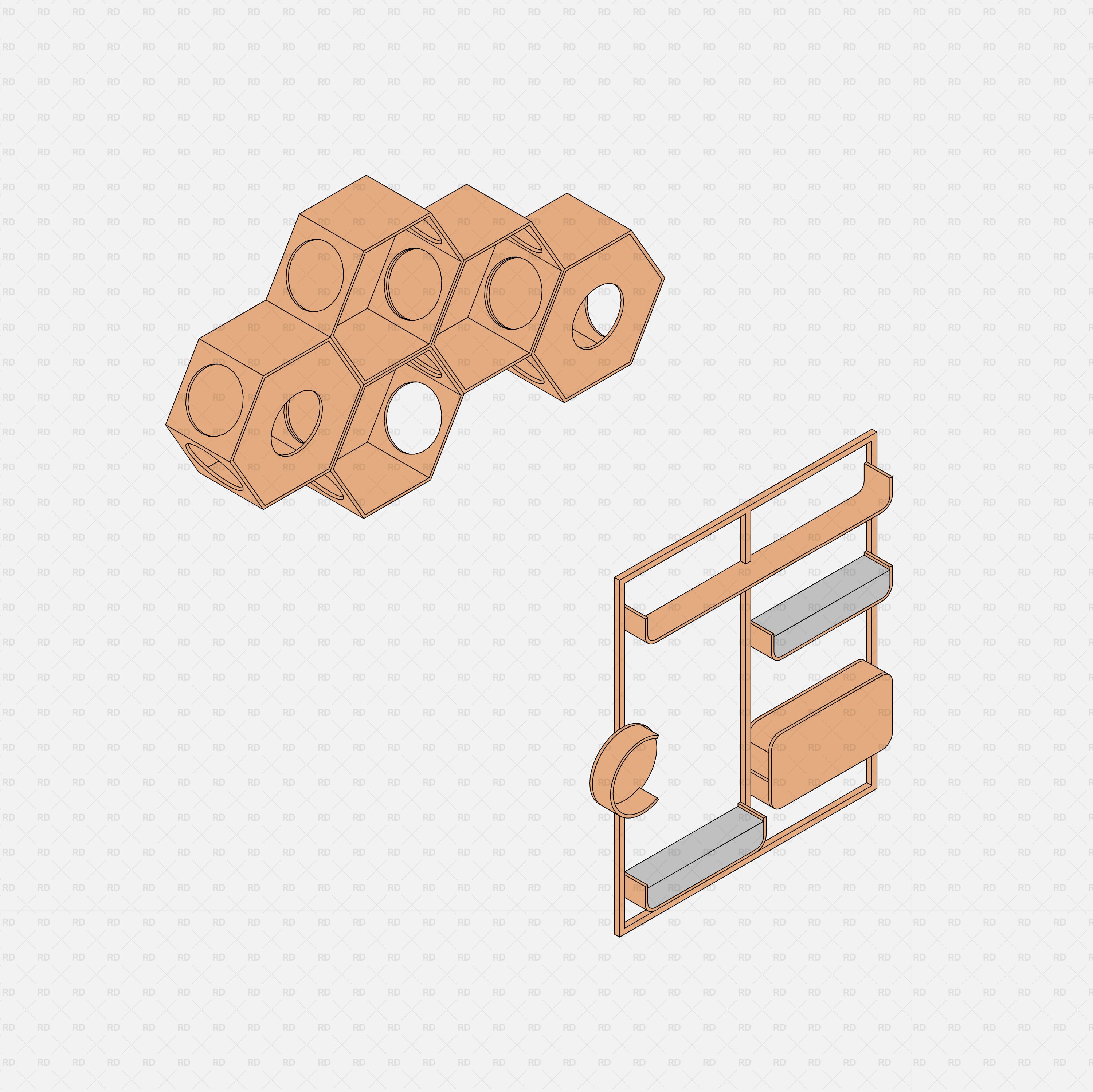 revit cat wall 3d model