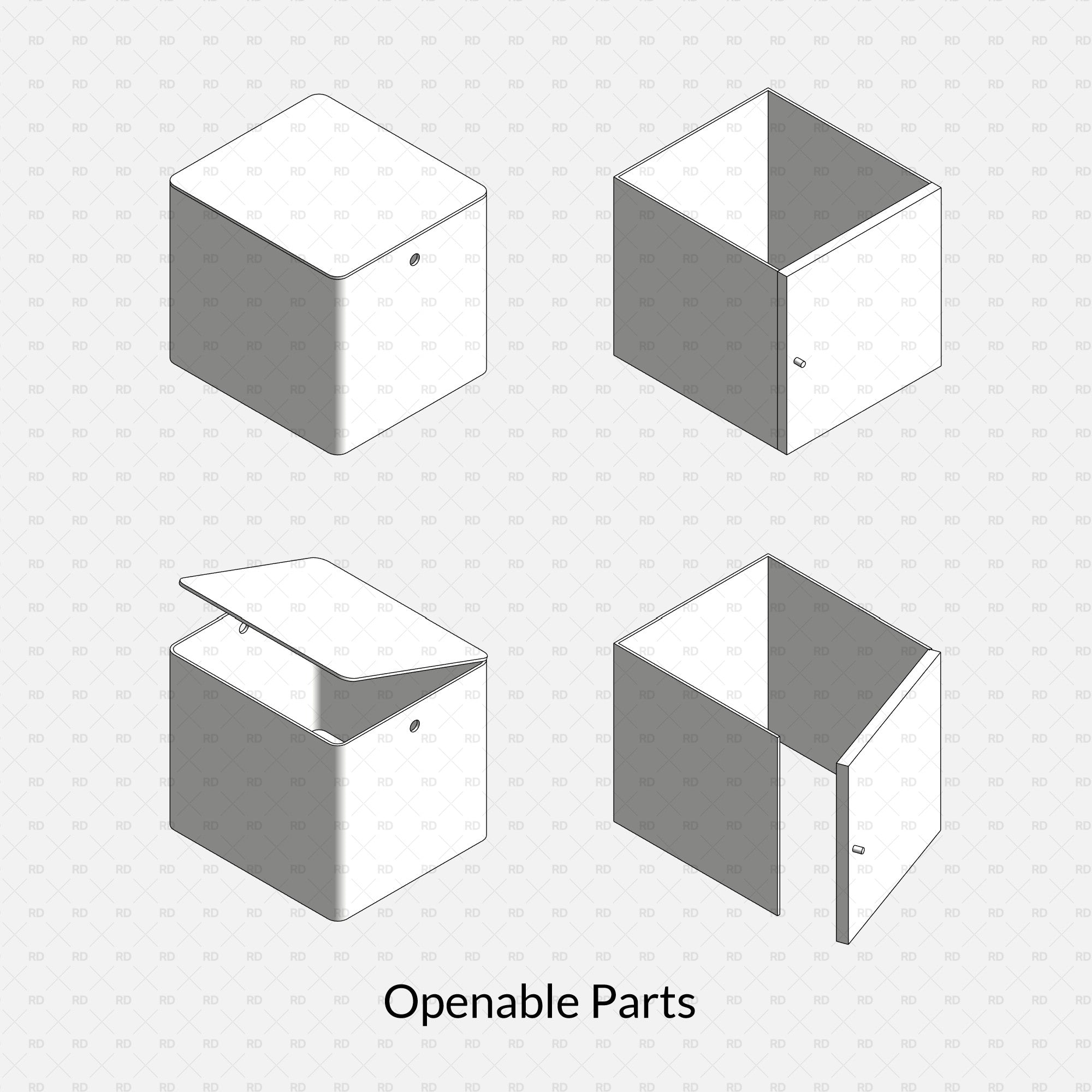 revit download bim object ikea kallax storage system