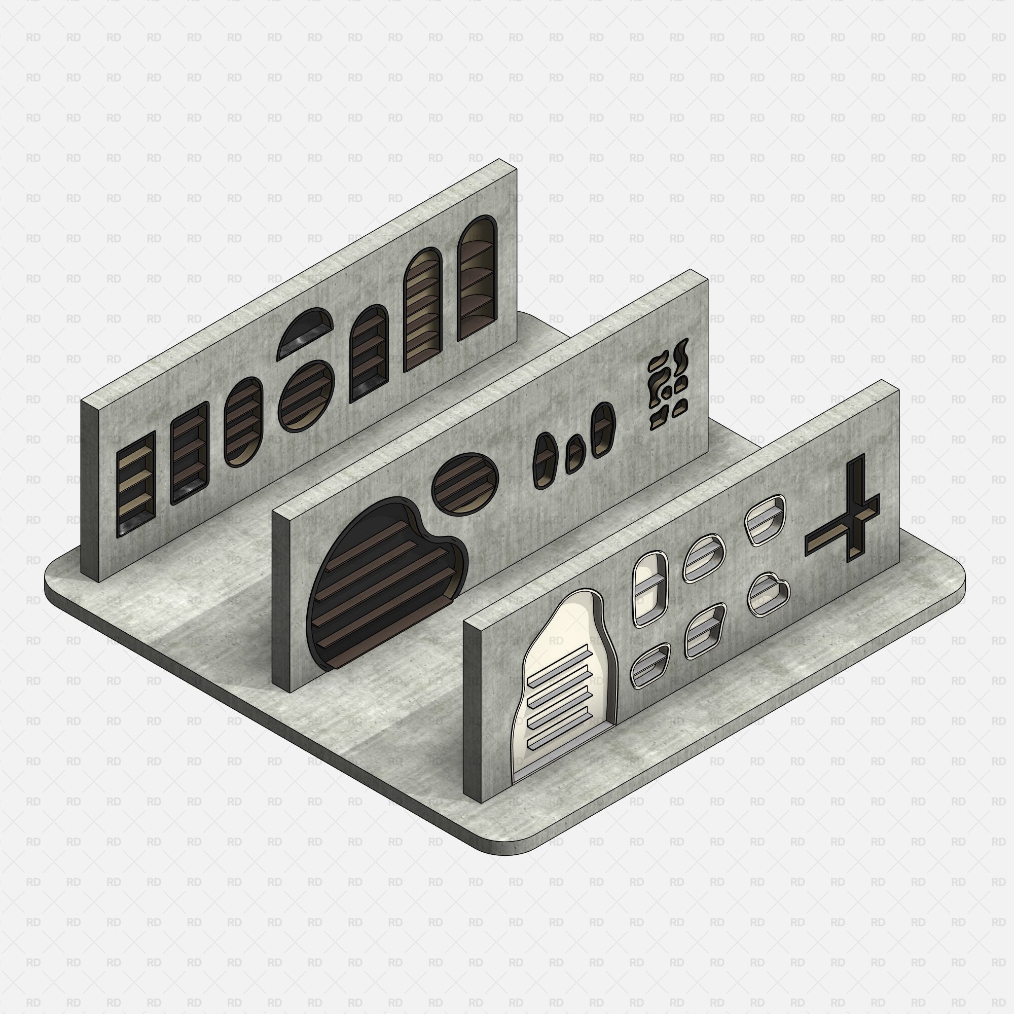 Revit Wall Niche family download bim object blocks arched organic rectangular circular
