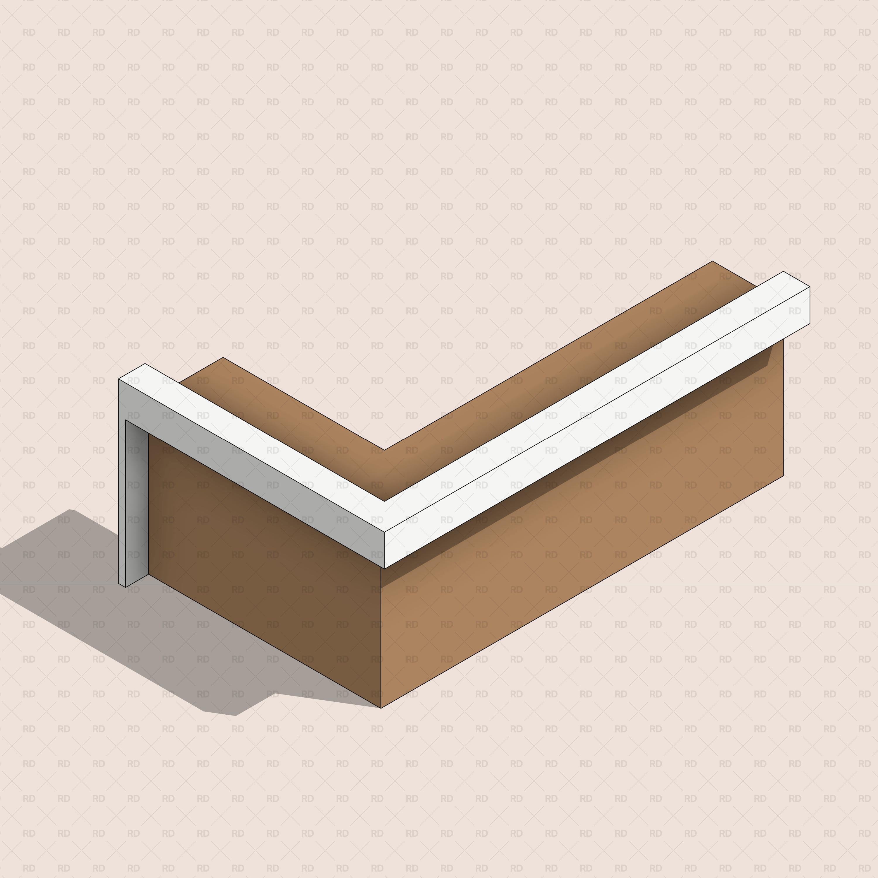 revit reception desk parametric