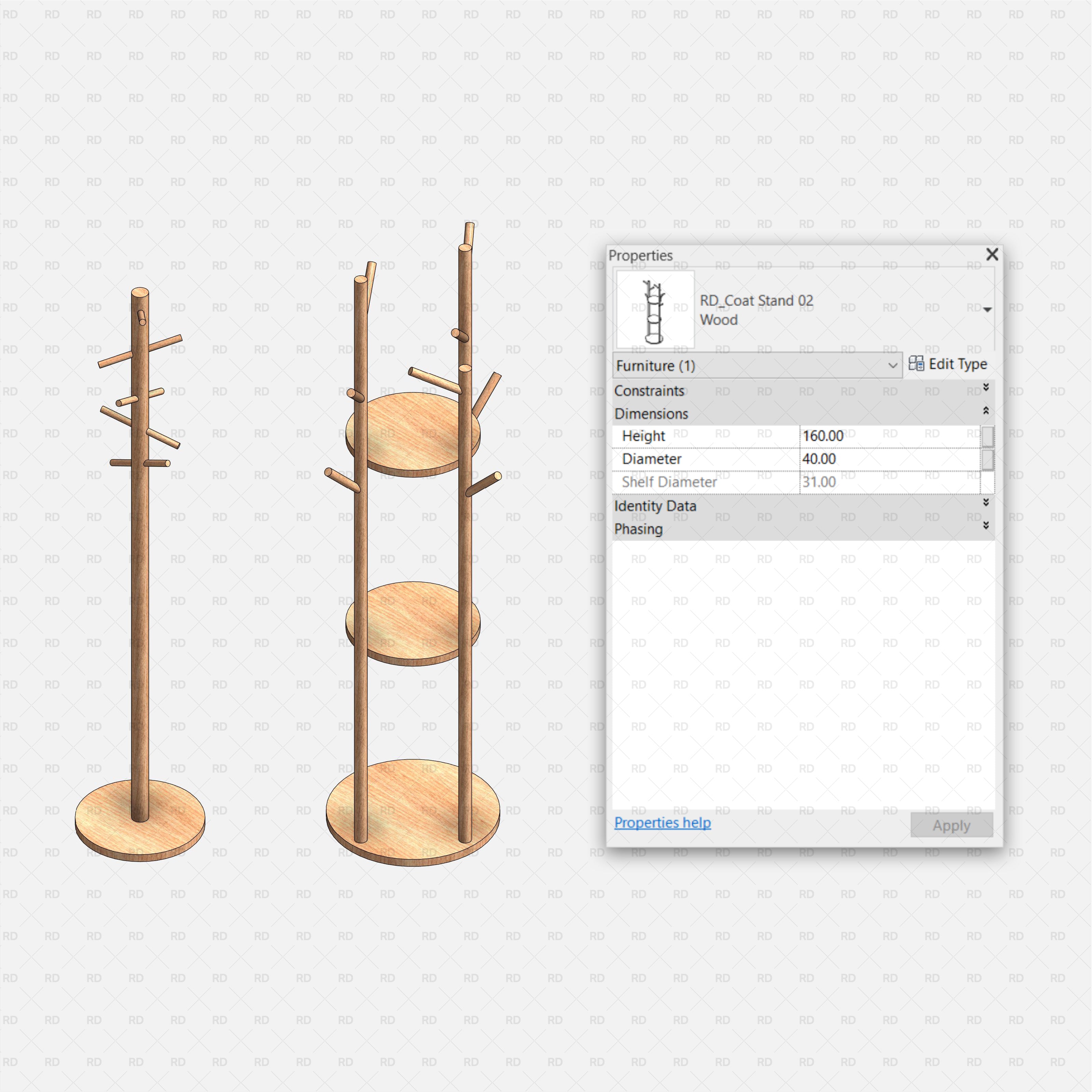 revit coat stand