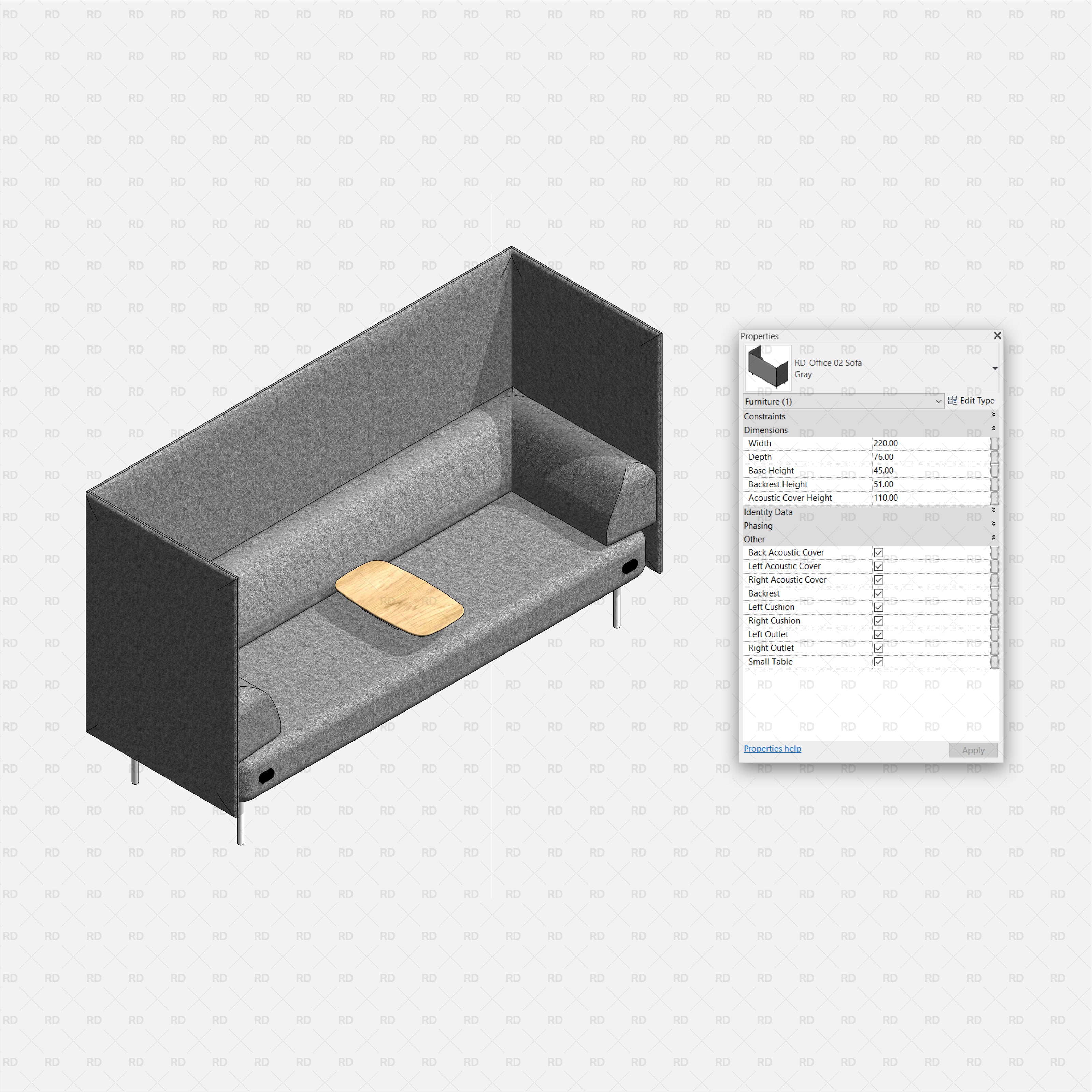 revit acoustic seating