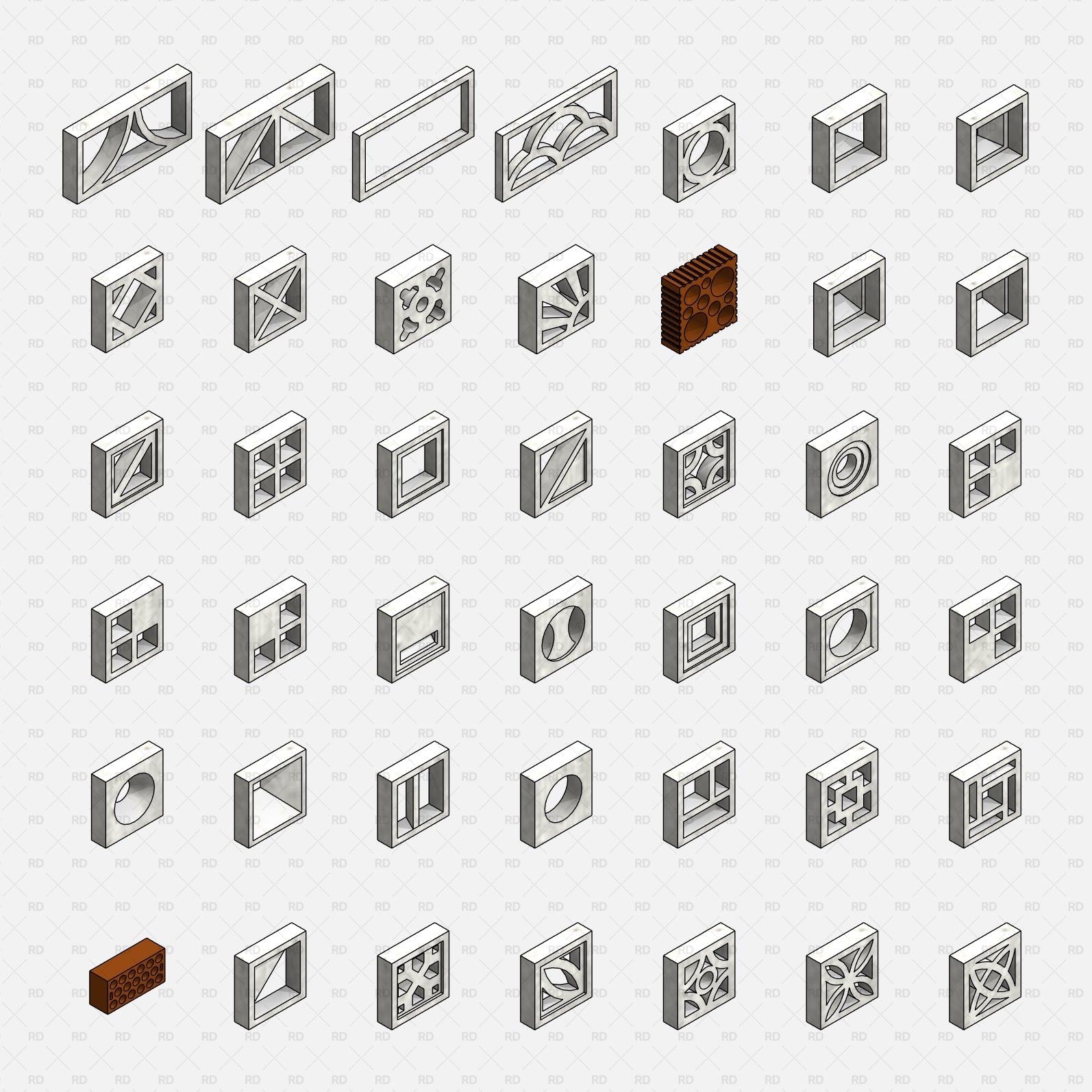 Revit Breeze Blocks Walls