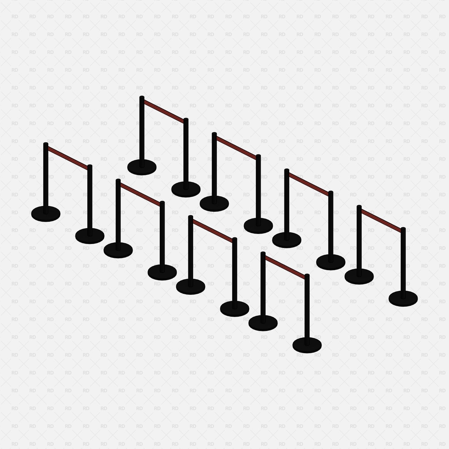 download revit amusement park queue line stand family