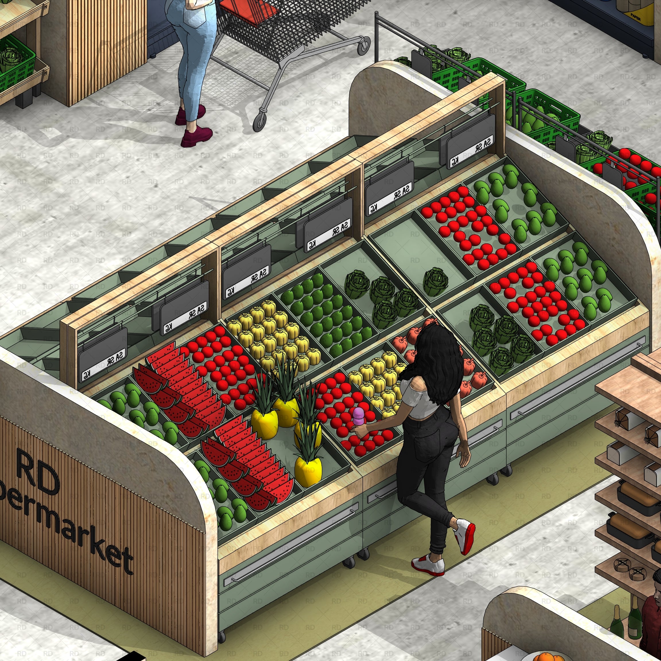 Grocery store equipment project food retail architecture