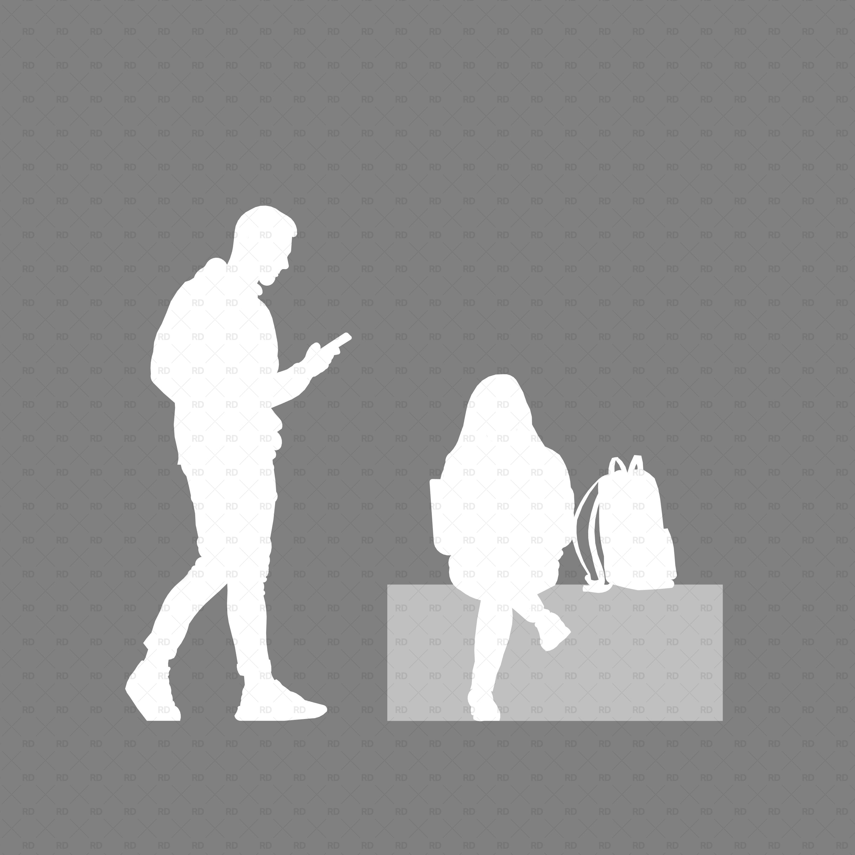 revit people silhouette