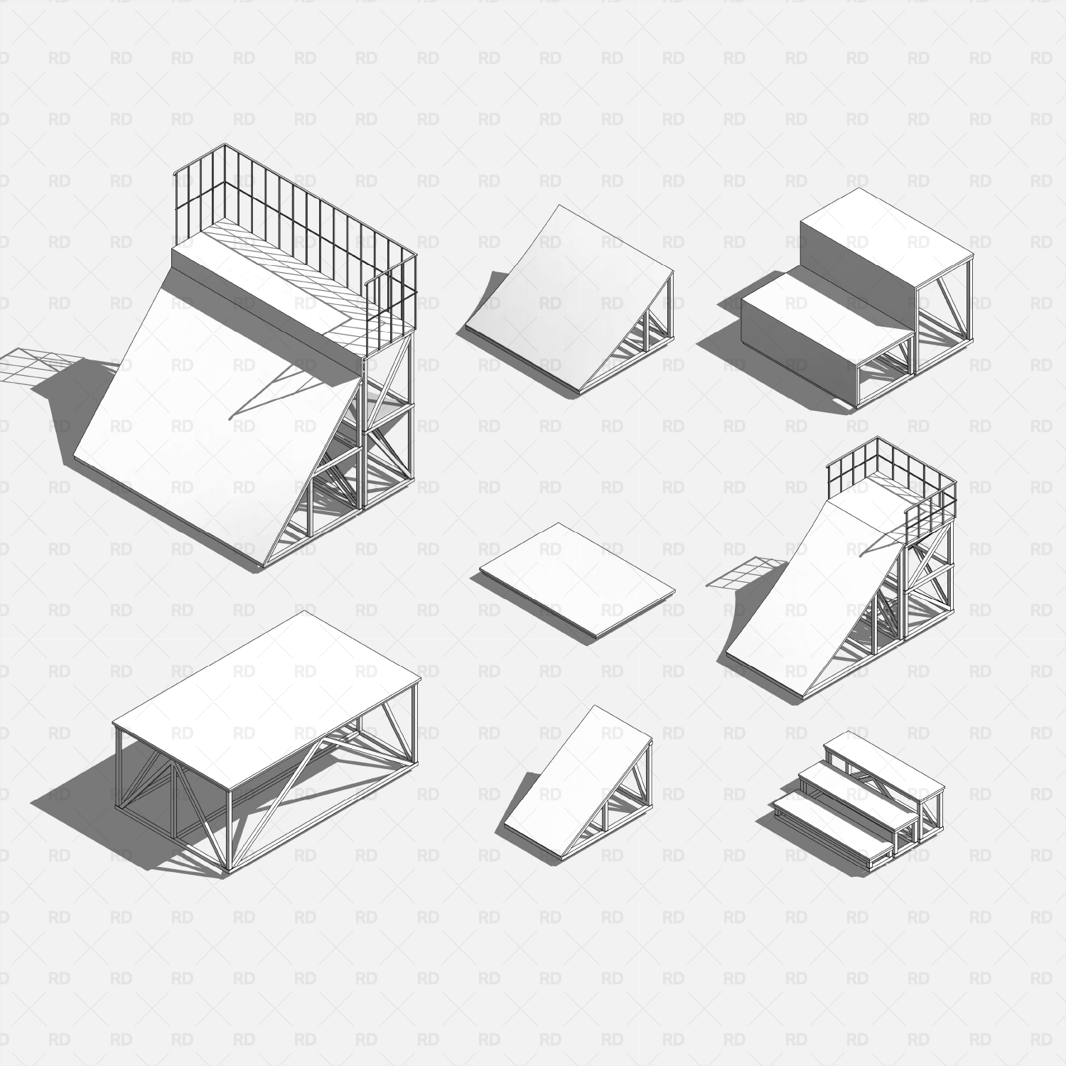 revit skatepark ramp