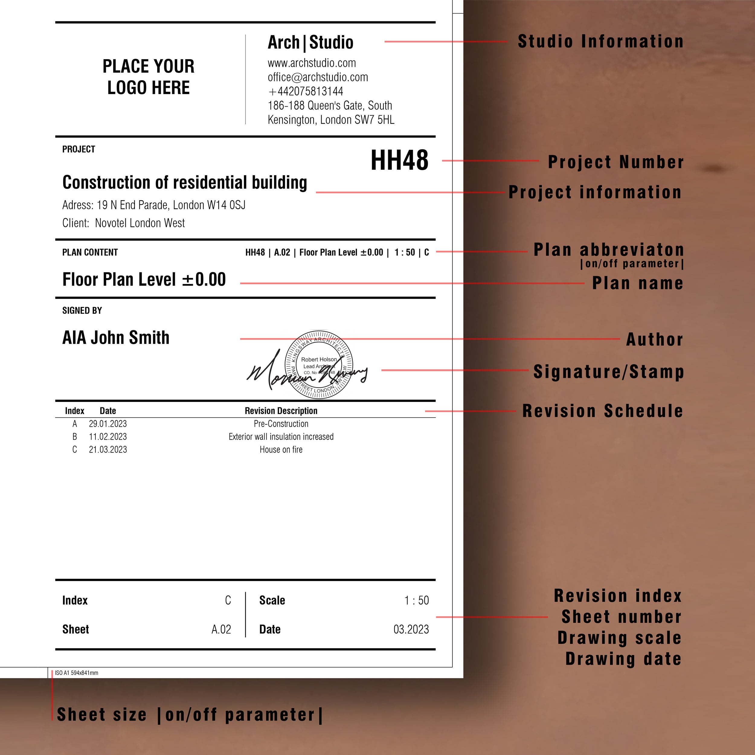 Revit Title Blocks families