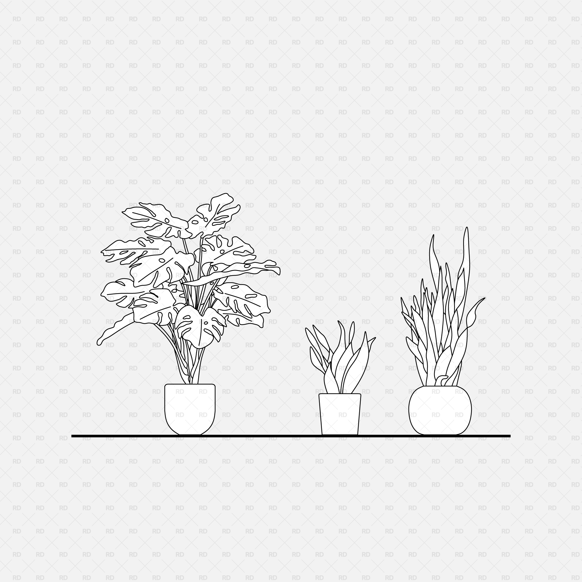 revit 2d plants