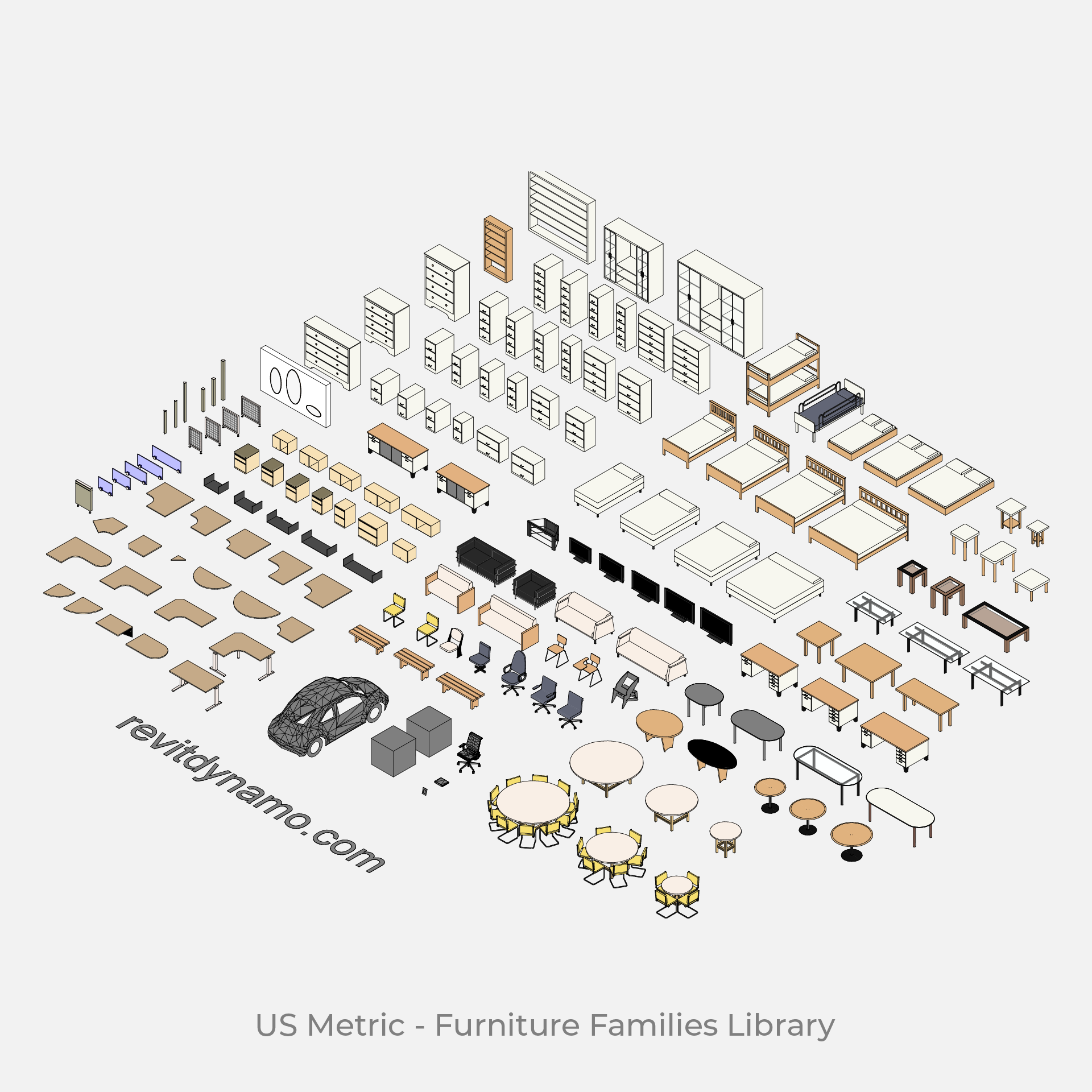 download free revit furniture families