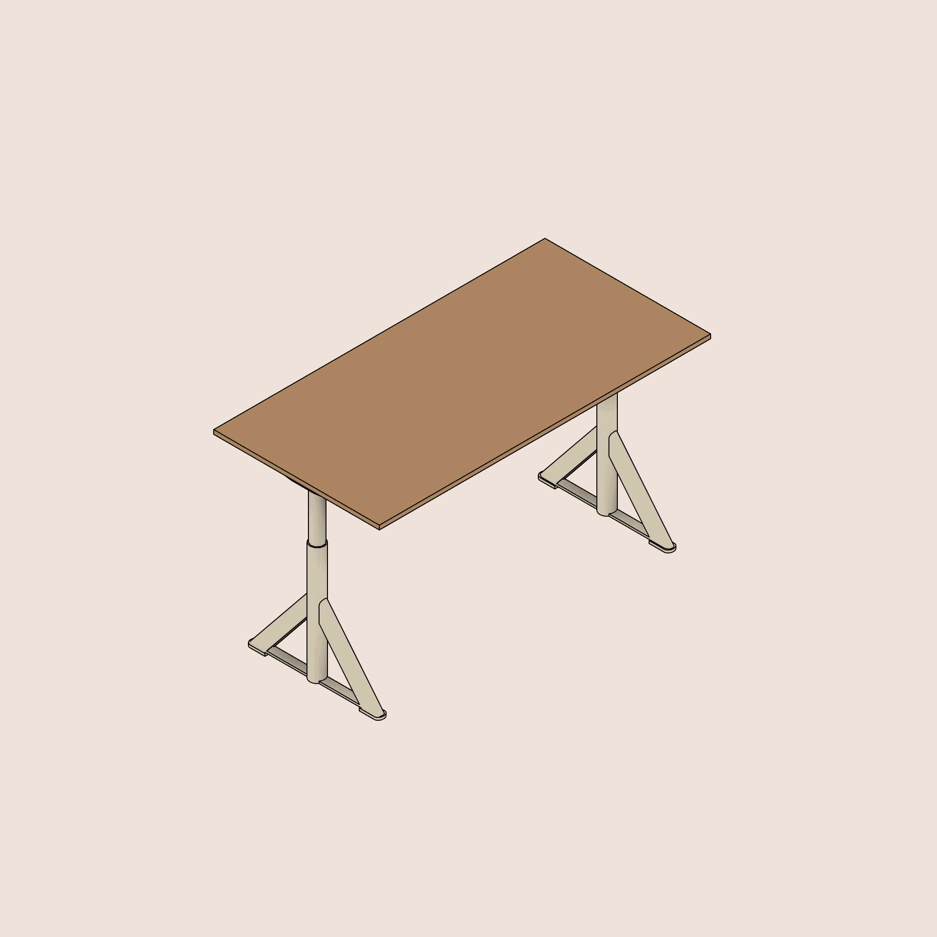 revit parametric desk