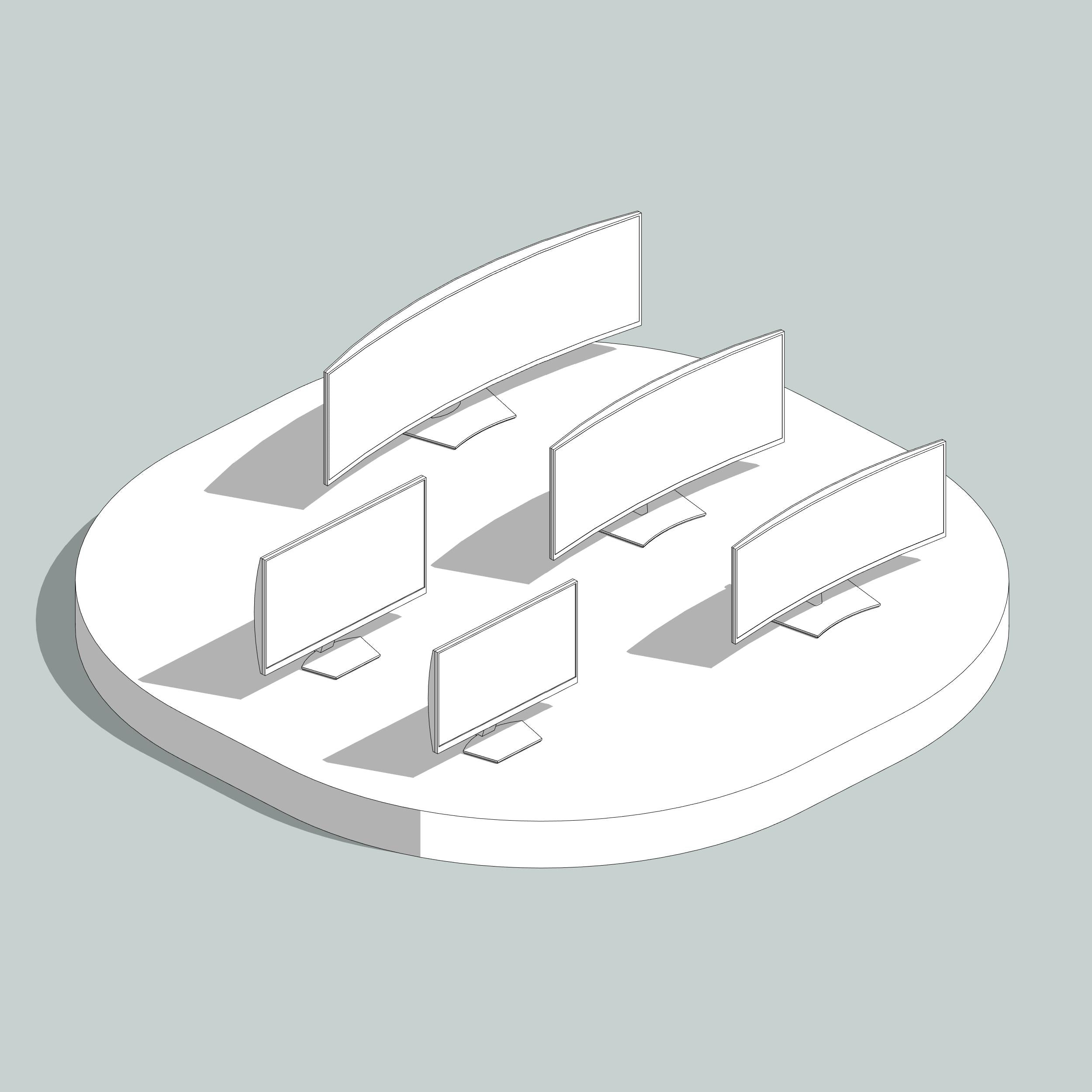 revit family monitor dell