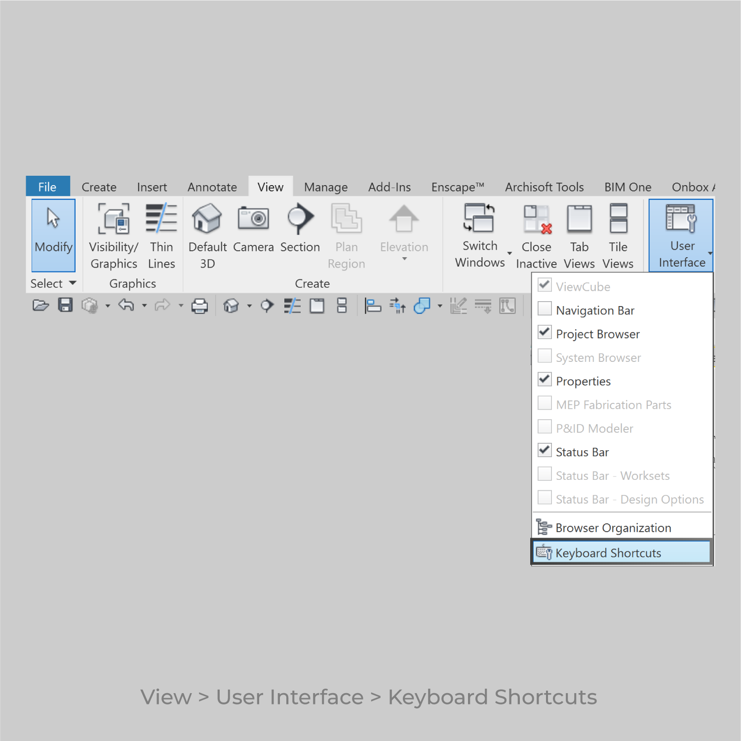 Revit Keyboard Shortcuts File