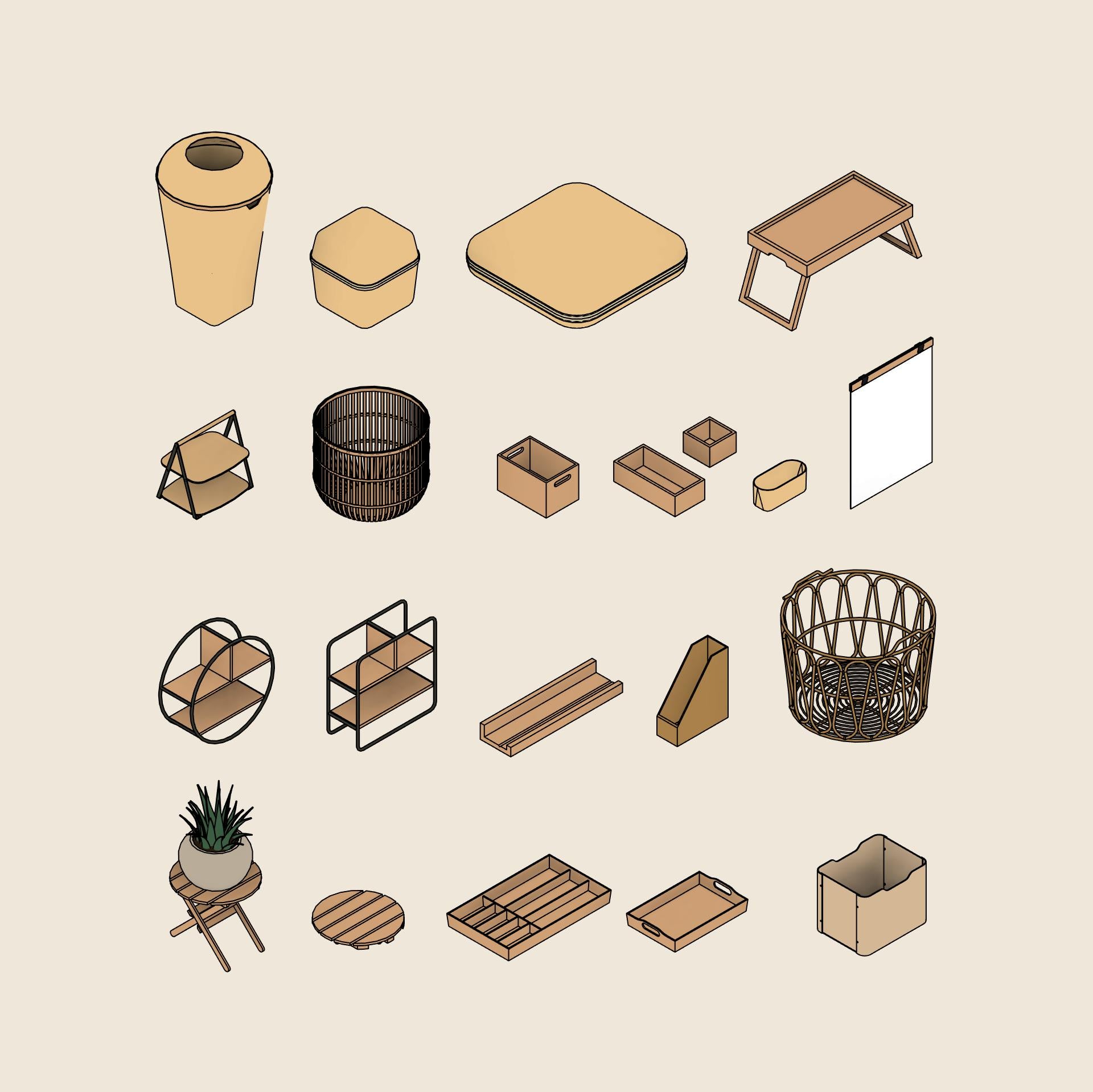 revit families decor