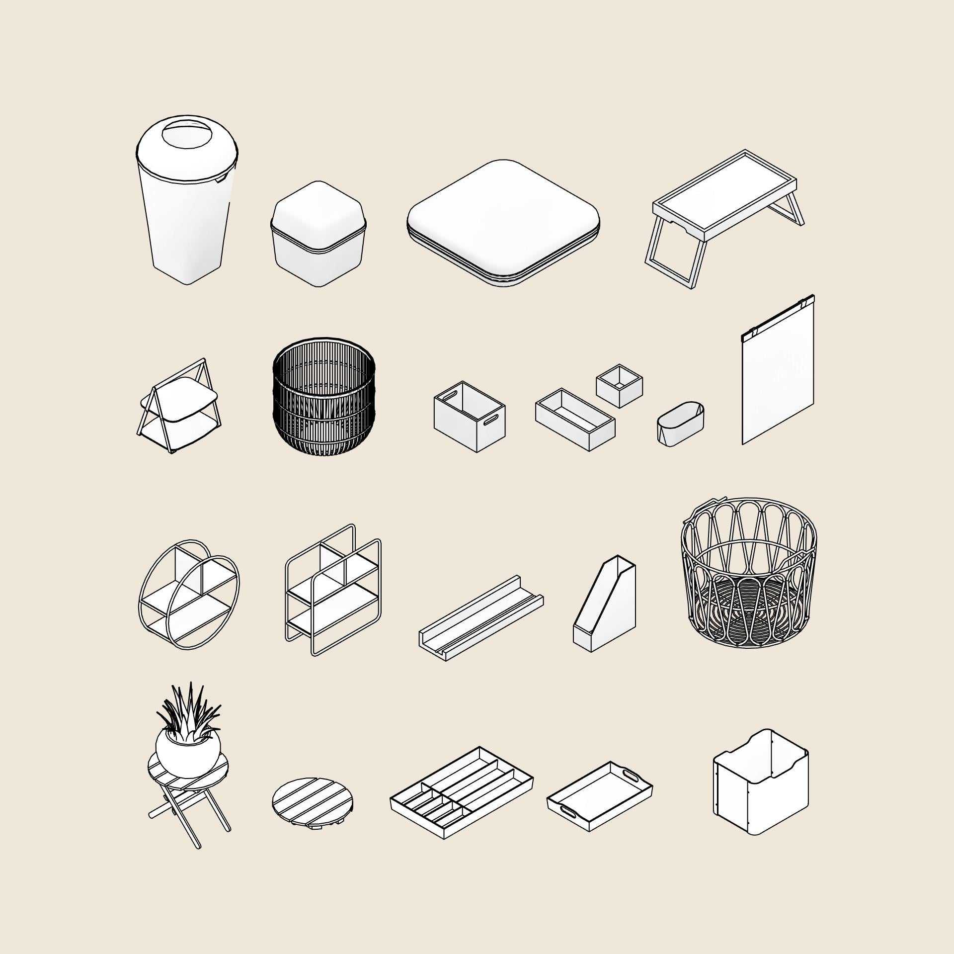 revit families decor