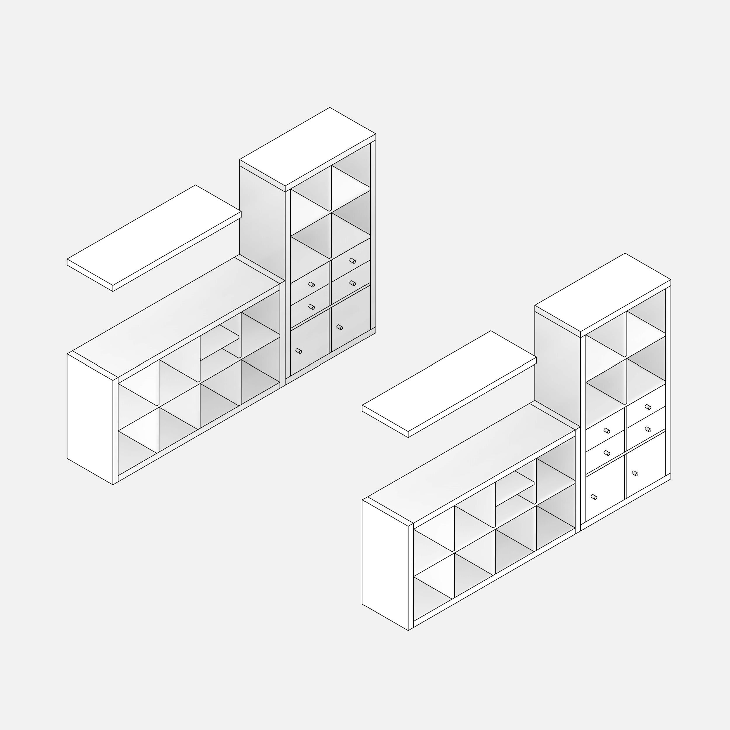 IKEA KALLAX Revit family