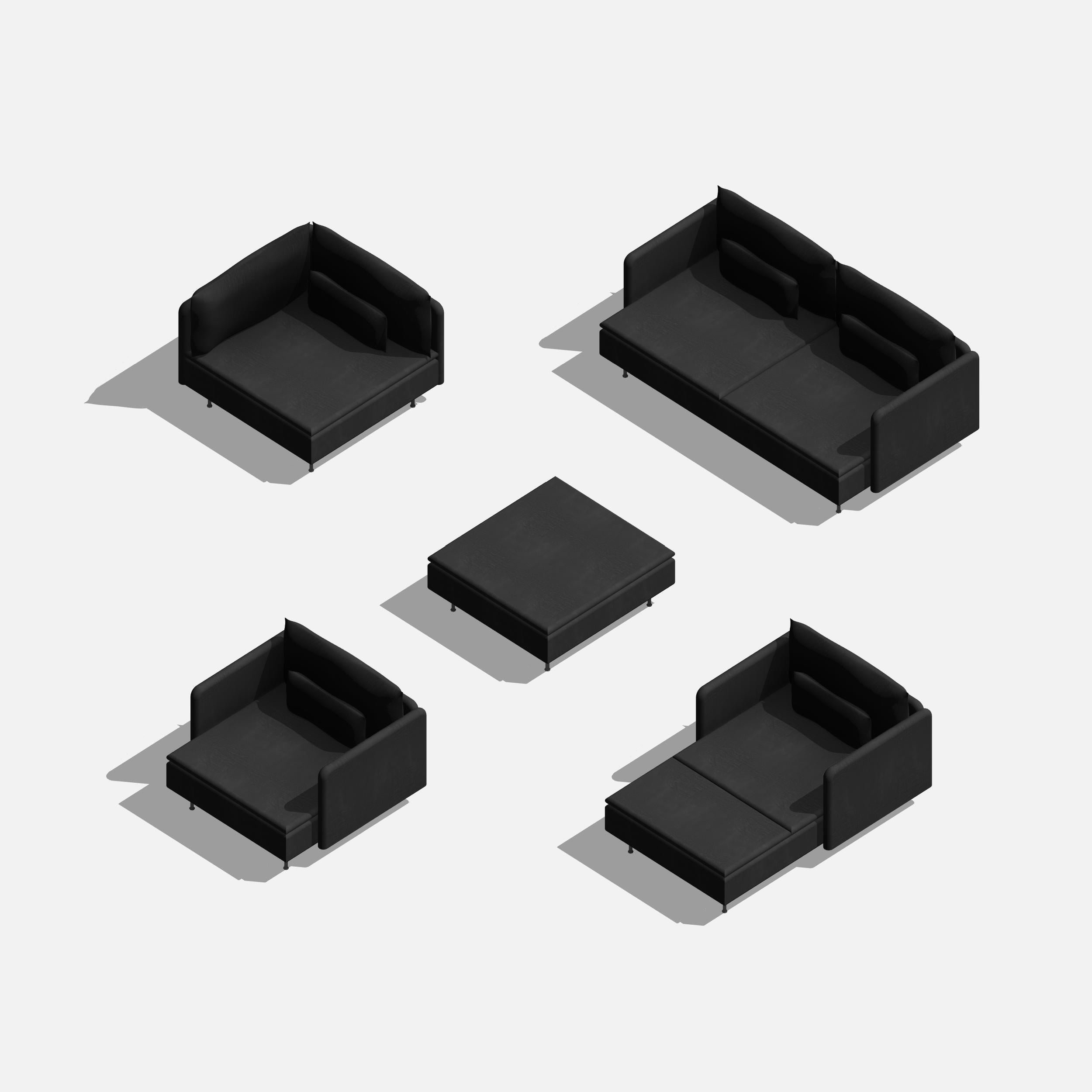 revit sofa parametric